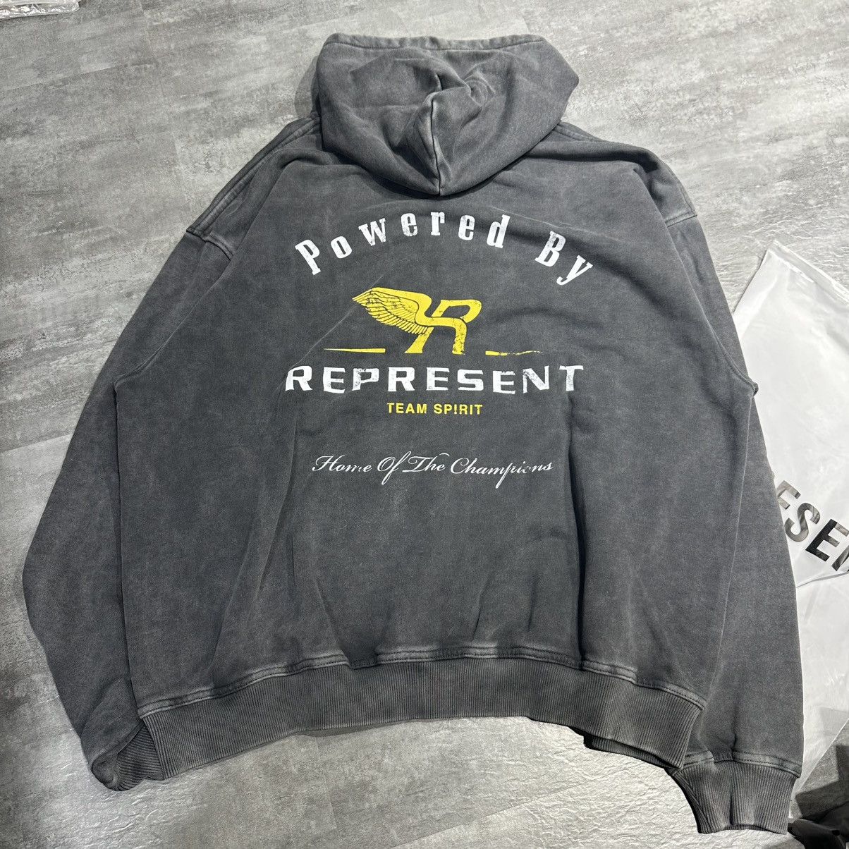 Represent Clo. Represent Team Spirit Zip Hoodie - Vintage Grey Size US XXL / EU 58 / 5 - 3 Thumbnail