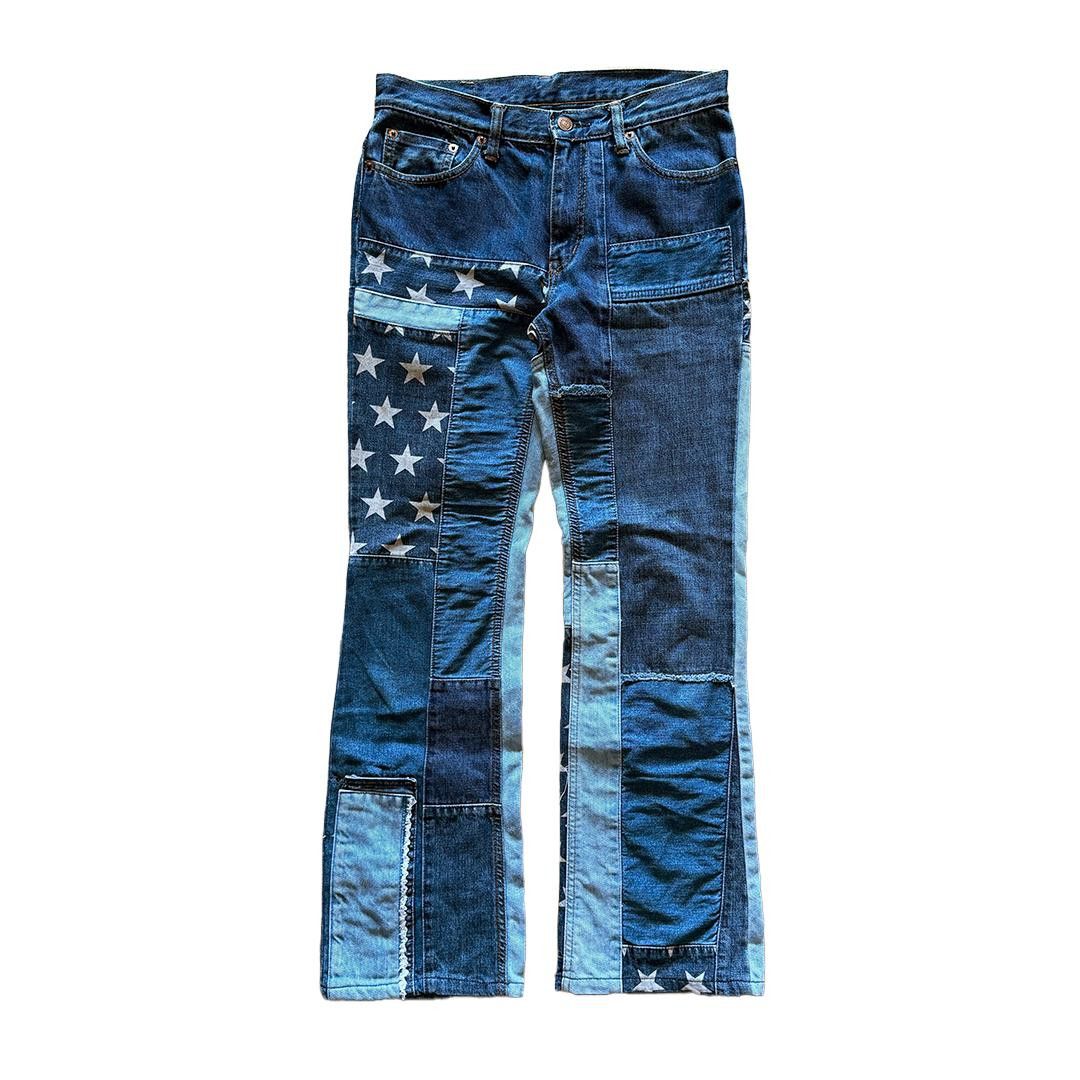 Hysteric Glamour Hysteric Glamour Kinky Jeans Patchwork Bootcut Pants (M) Size 26" / US 2 / IT 38 - 1 Thumbnail