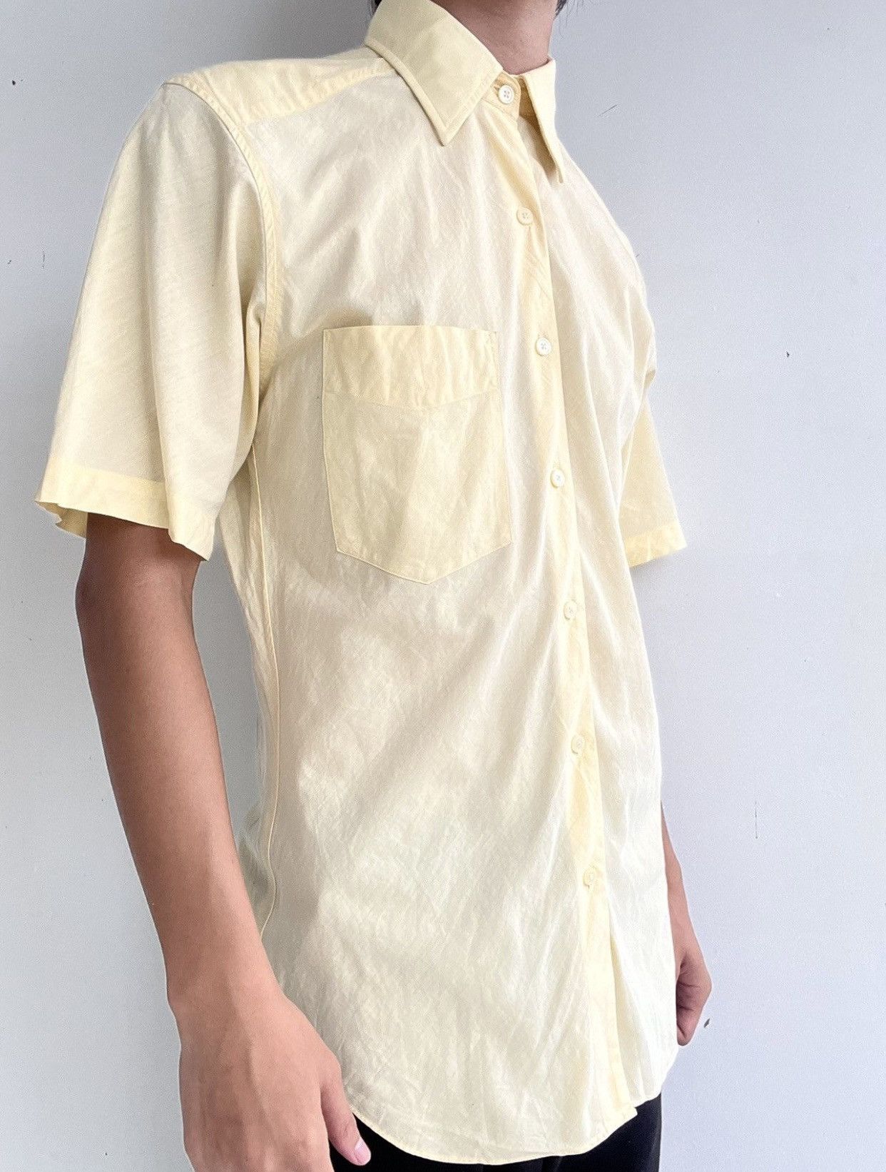 Yohji Yamamoto Yohji Yamamoto A.A.R Yellow Shirt Size US M / EU 48-50 / 2 - 3 Thumbnail