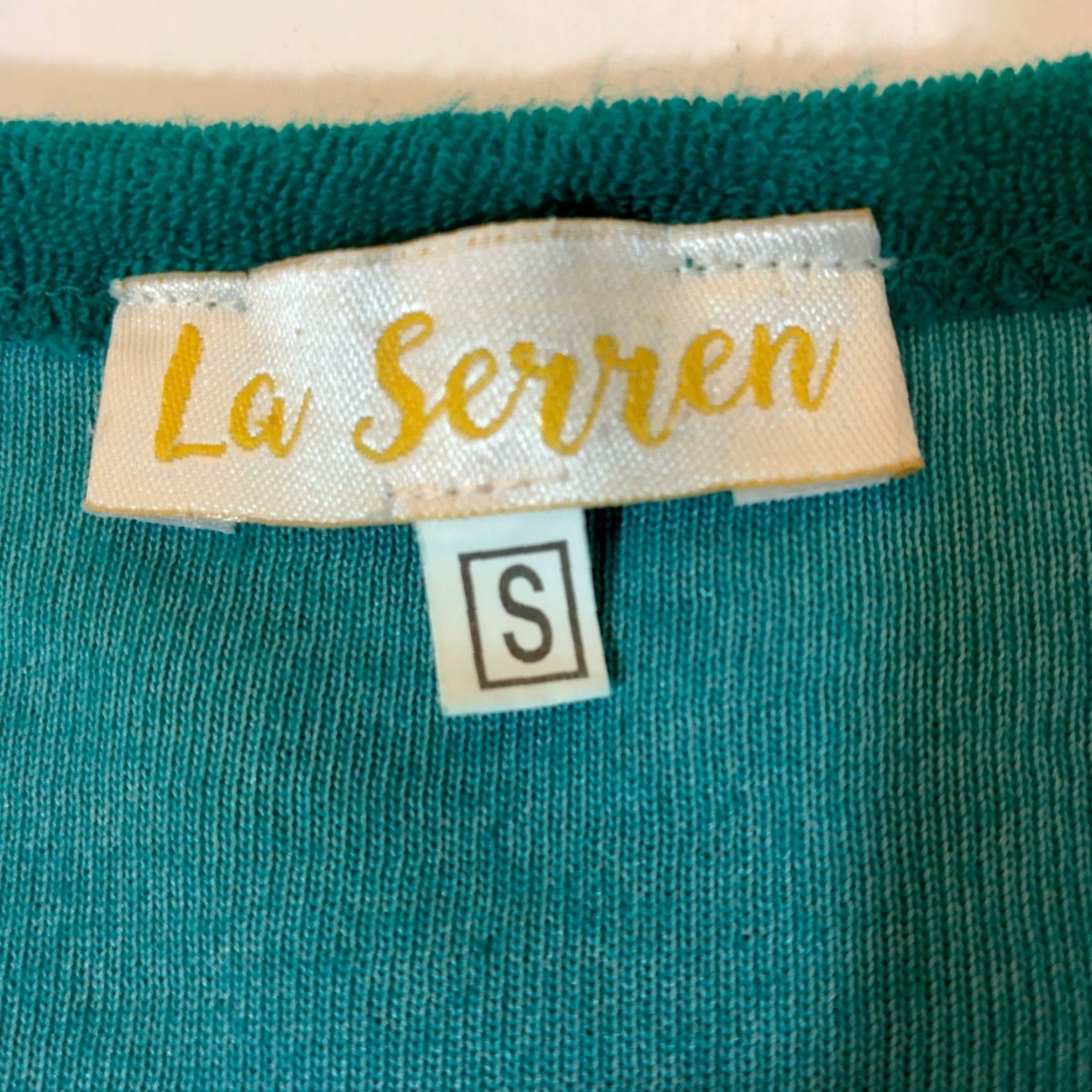 Vintage VINTAGE La Serren Women’s Cover Up Dress Swimwear Bathrobe Jade Green Cotton Blend 90s Pool Beach Size S / US 4 / IT 40 - 3 Thumbnail