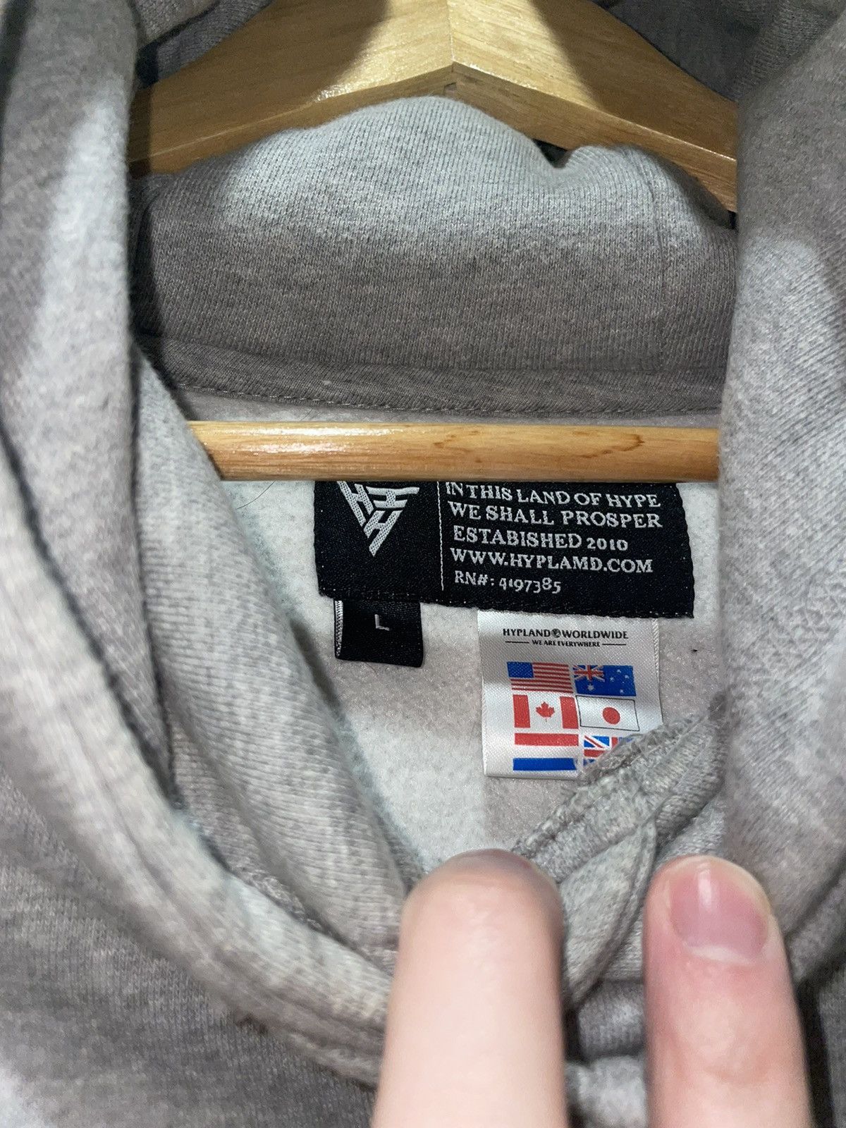 Hypland Hypland Countries Hoodie - Large Size US L / EU 52-54 / 3 - 4 Thumbnail