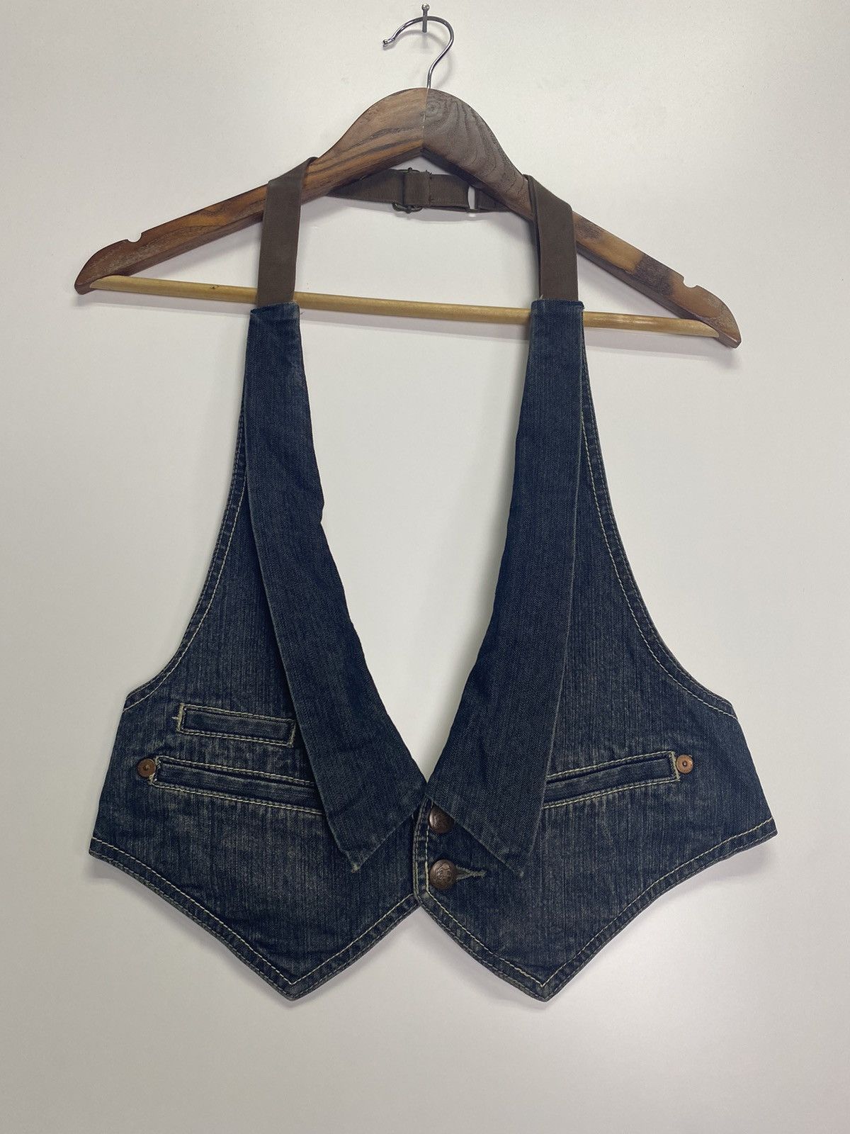 Evisu × Vintage Vintage Evisu Denim Vest Size US M / EU 48-50 / 2 - 2 Thumbnail