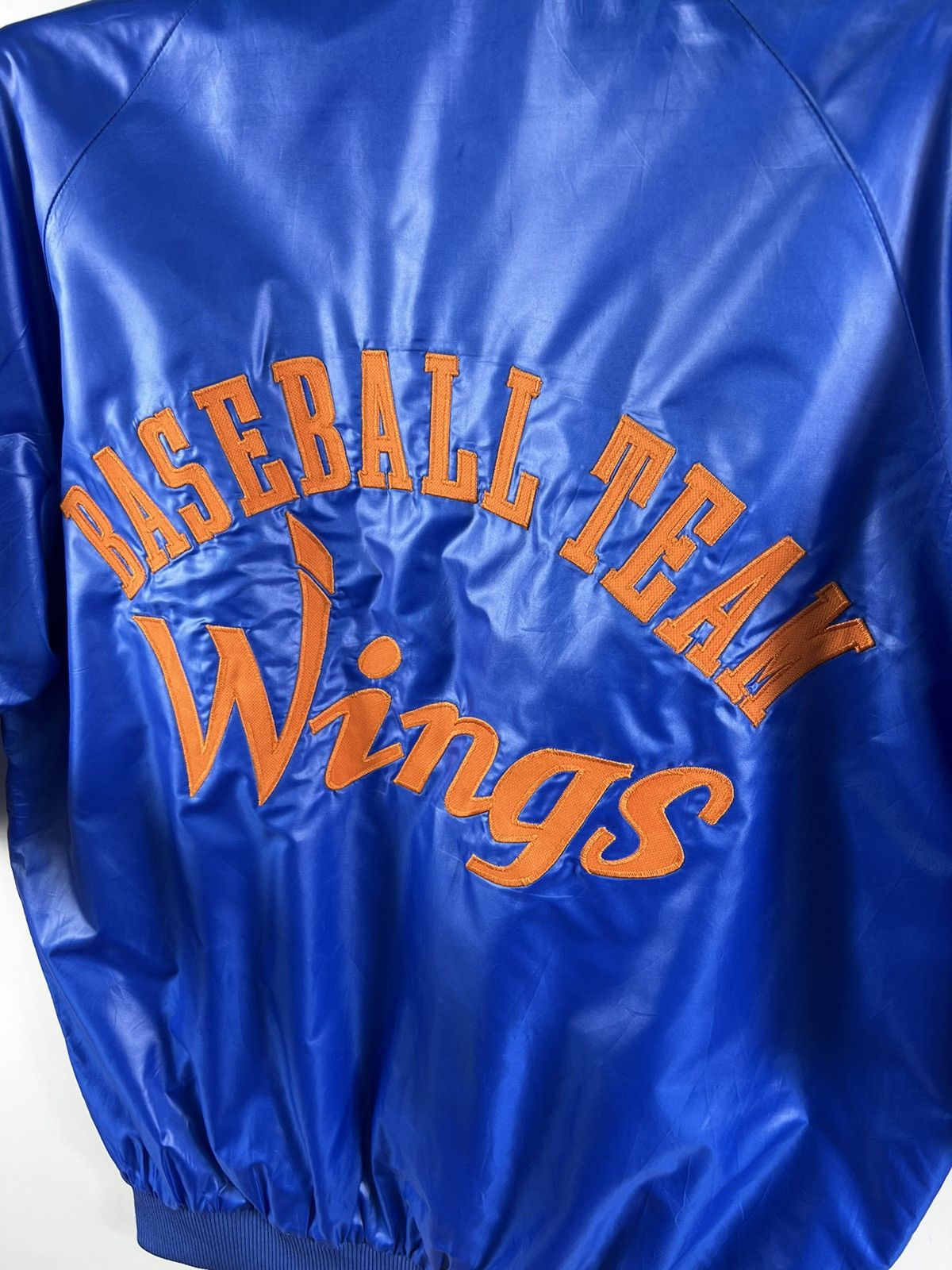 Descente 🔥 "WINGS" BASEBALL TEAM NYLON VARSITY JACKET - L Size US M / EU 48-50 / 2 - 15 Thumbnail