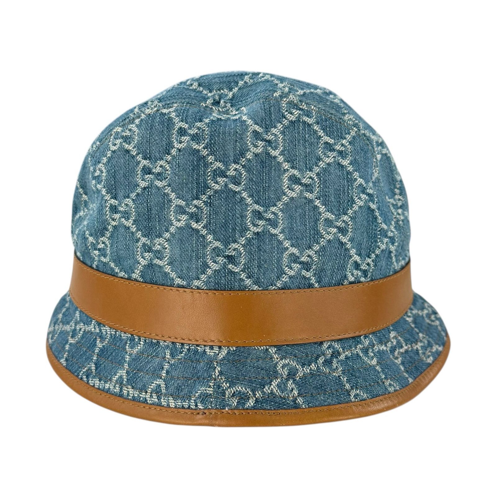 Gucci Gucci Monogram Denim Hat Size ONE SIZE - 4 Thumbnail