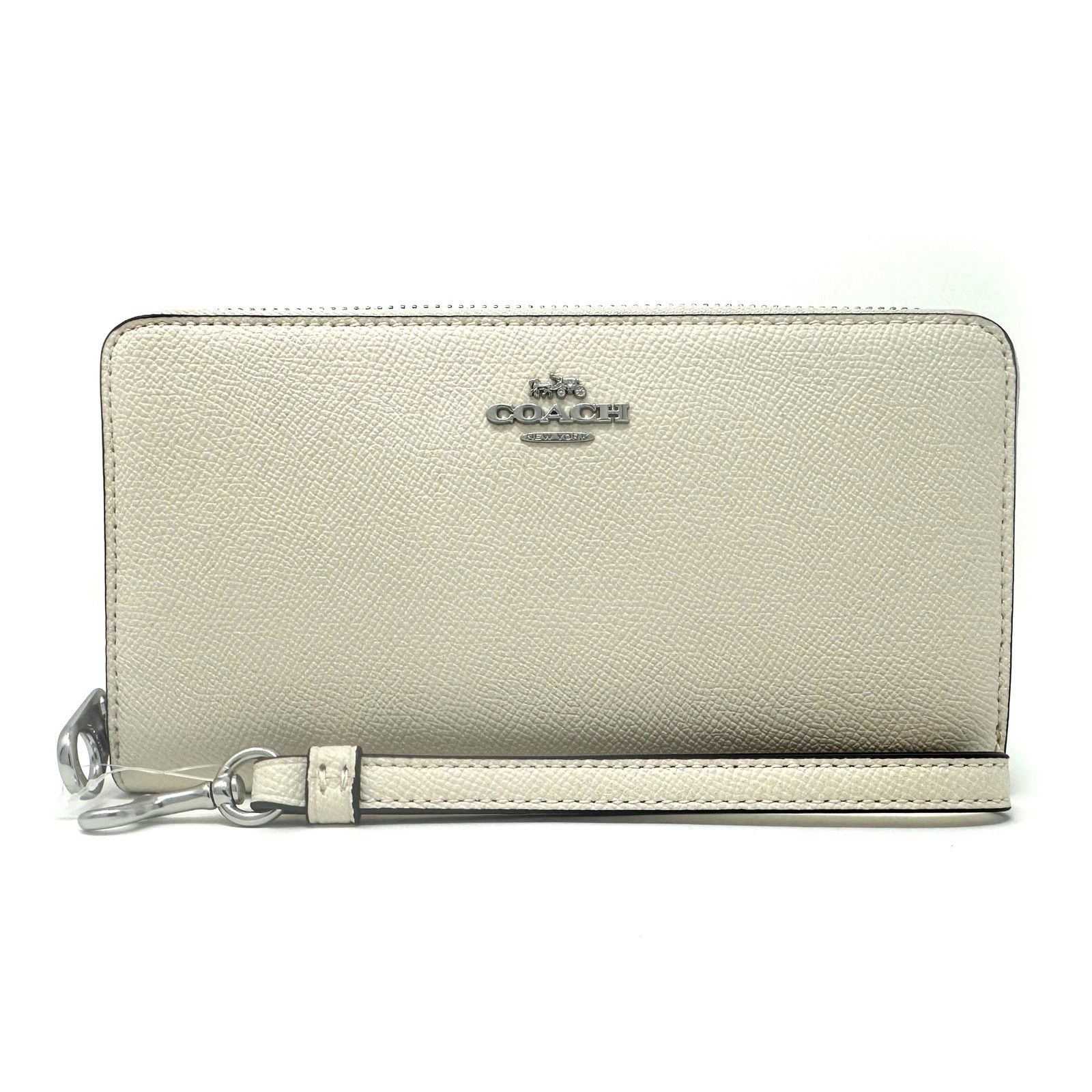 Coach Coach Long Zip Around Wallet in Chalk Glitter Leather CN393 Size ONE SIZE - 1 Thumbnail