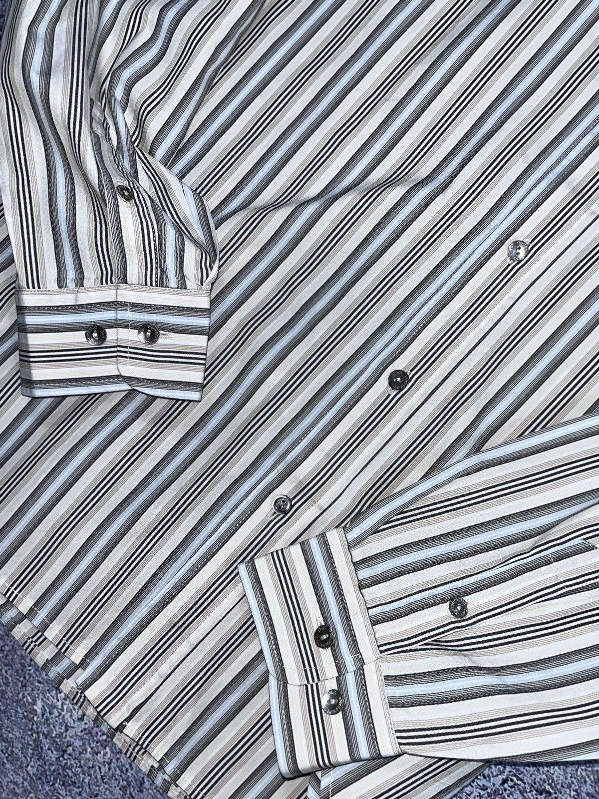 Dolce & Gabbana Vintage Dolce & Gabbana y2k Striped Italy Shirt Button Ups Size US M / EU 48-50 / 2 - 7 Thumbnail