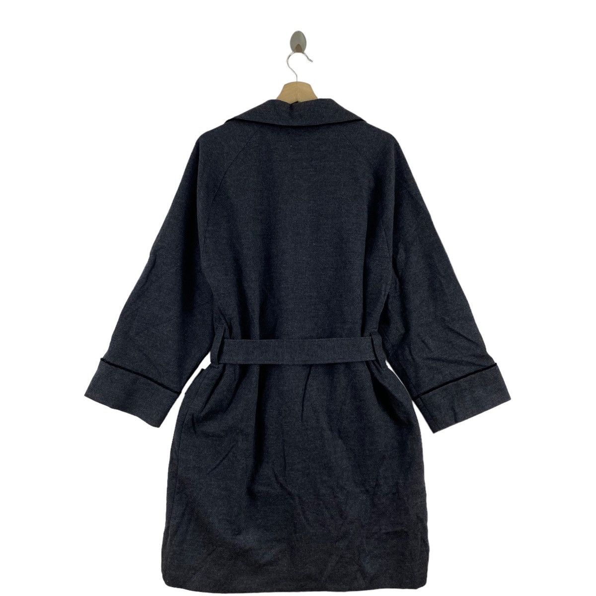 Lanvin × Vintage Vintage LANVIN COLLECTION Black Strings Robe Style Coat Size M / US 6-8 / IT 42-44 - 2 Thumbnail