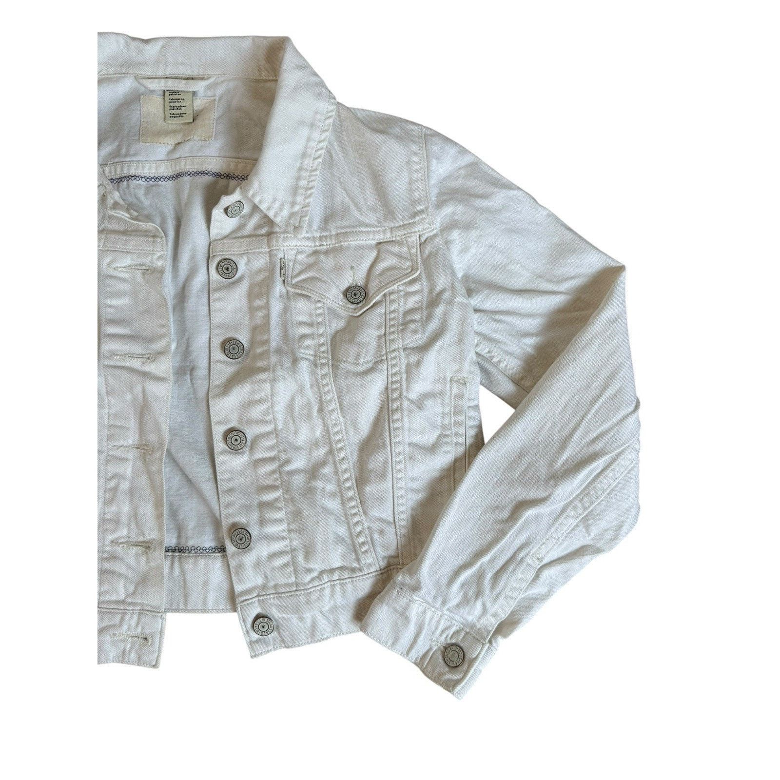 Levi's AC/DC Vintage Retro Jacket Tie Dye 70s 80s Metal Rock Denim Size S / US 4 / IT 40 - 5 Thumbnail