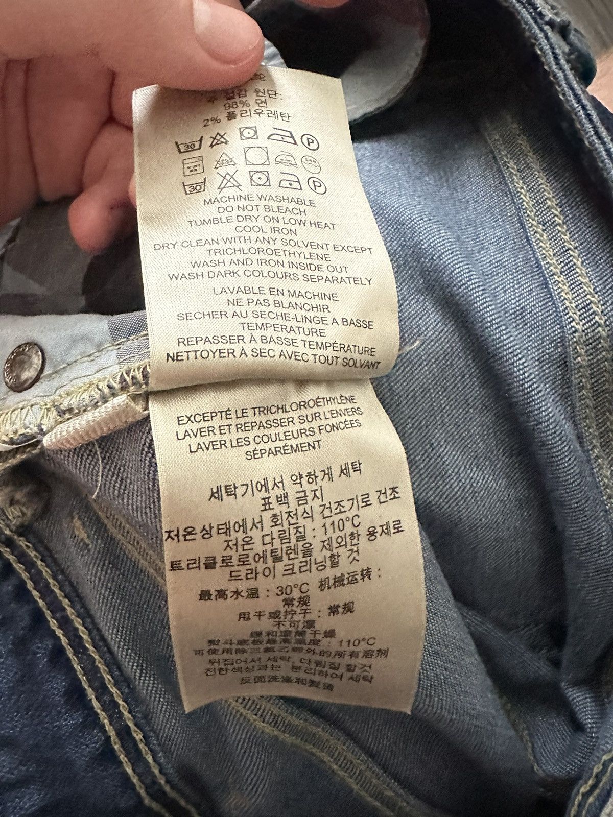 Burberry Burberry Brit Vintage Blue Big Logo Denim size S luxury Size US 30 / EU 46 - 7 Thumbnail