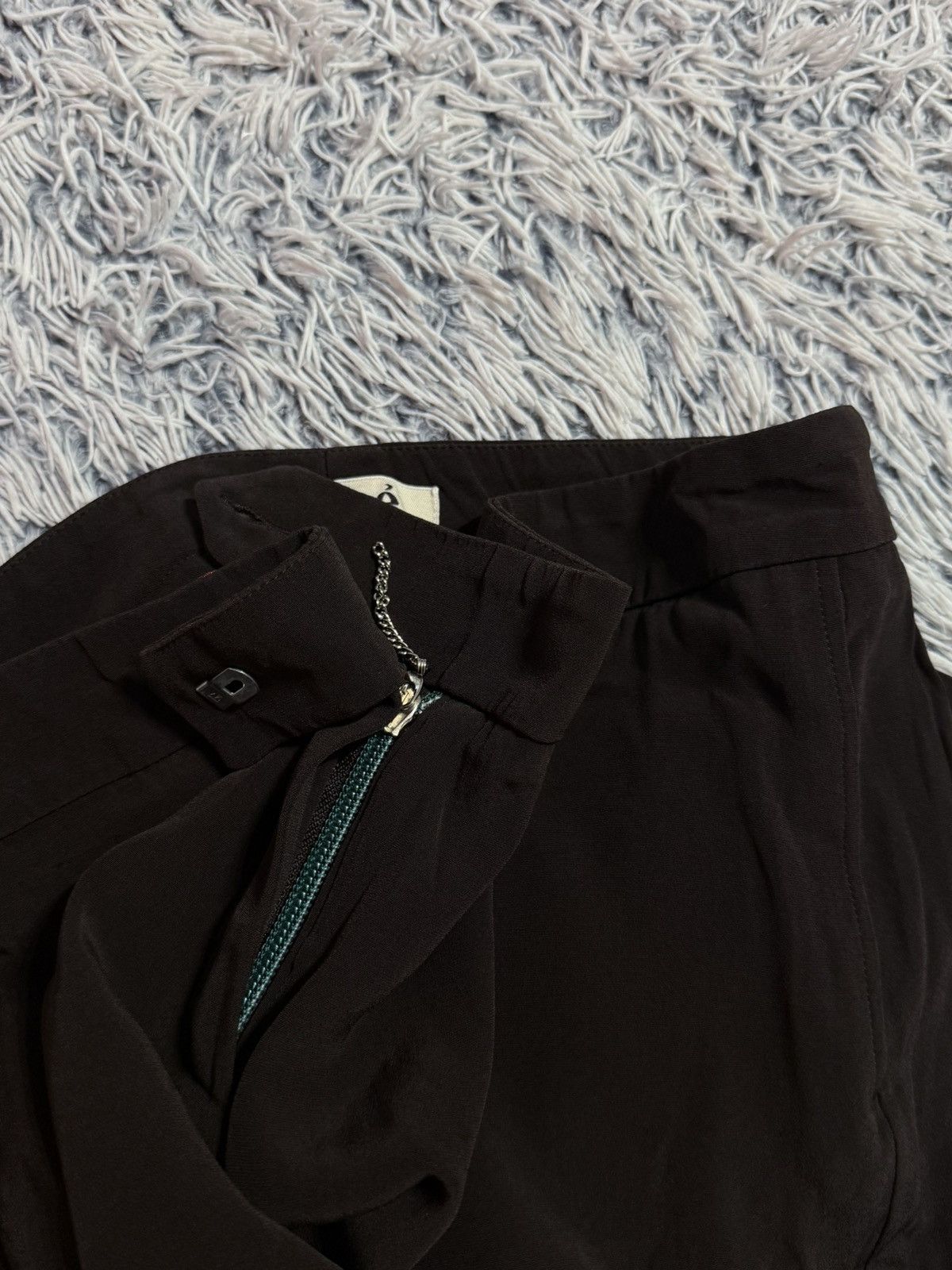 Chloe Vintage Chloe Straight Trousers pants wide leg brown Size 25" / US 0 / IT 36 - 14 Thumbnail