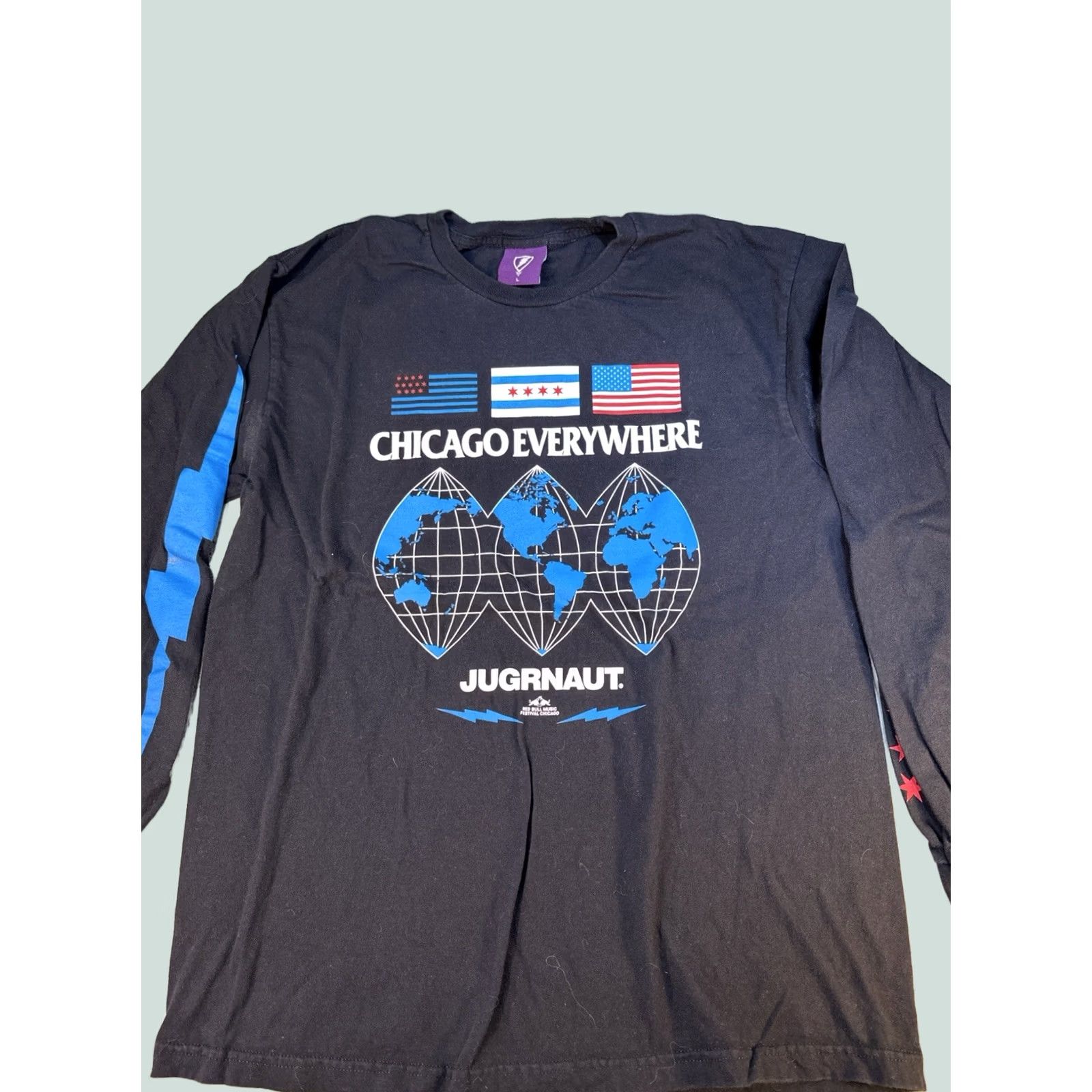 Vintage JUGRNAUT Chicago Everywhere Red Bull Music Festival Shirt Large M Red - Vintage Casual Mens Shirts Shirt Size US M / EU 48-50 / 2 - 1 Thumbnail