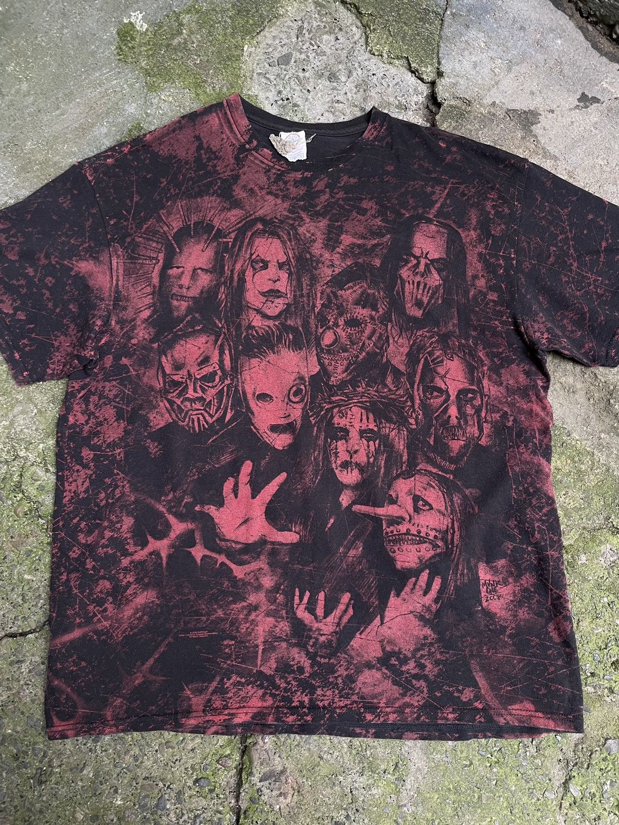 Slipknot Vintage Slipknot 2008 Band Tee All Hope Is Gone Over Print Size US XL / EU 56 / 4 - 3 Thumbnail
