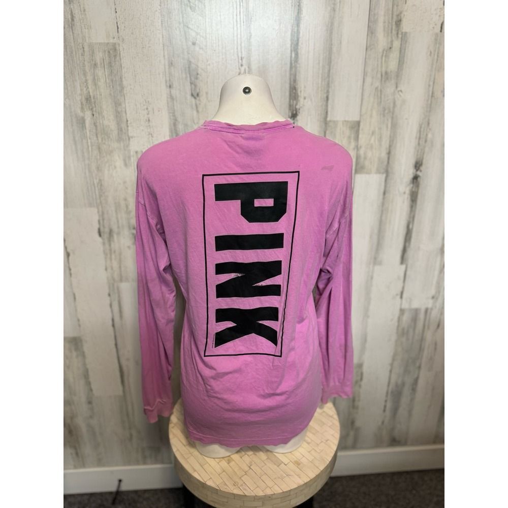 Victoria's Secret Victoria’s Secret PINK Pink Long Sleeve Pocket Tee XS Logo B Size XS / US 0-2 / IT 36-38 - 4 Thumbnail