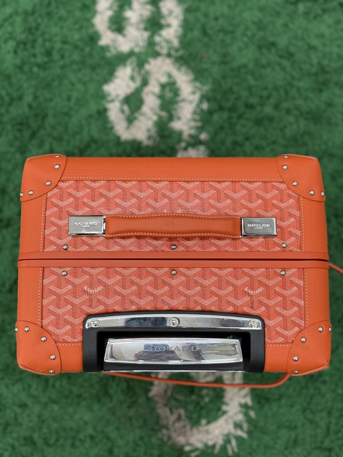 Goyard Goyard Bourget PM Carry On Suitecase Orange Canvas Trolley Size ONE SIZE - 20 Thumbnail