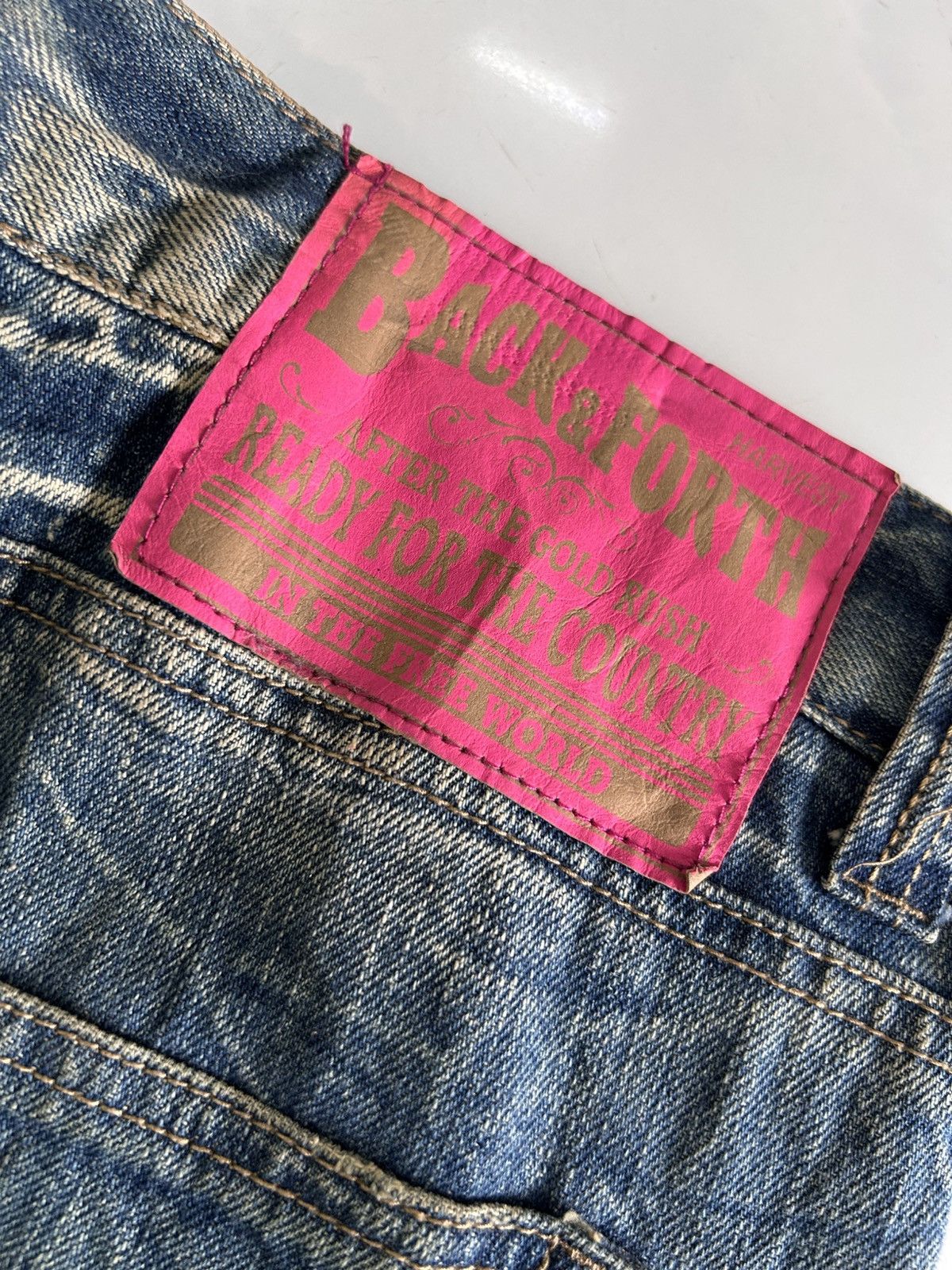 Japanese Brand × Vintage Vintage Japanese BACK & FORTH Distressed Jeans Punk Style Size US 31 - 9 Thumbnail