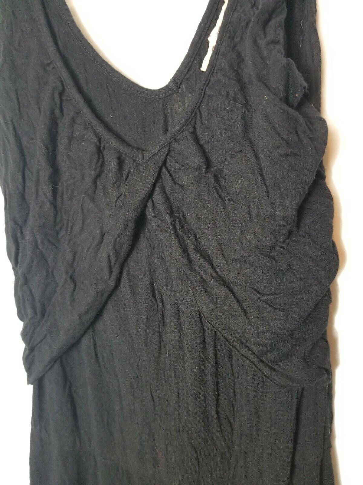 Forever 21 Forever Twenty One Black Dress Solid Small Stretch Spandex Size S / US 4 / IT 40 - 2 Thumbnail