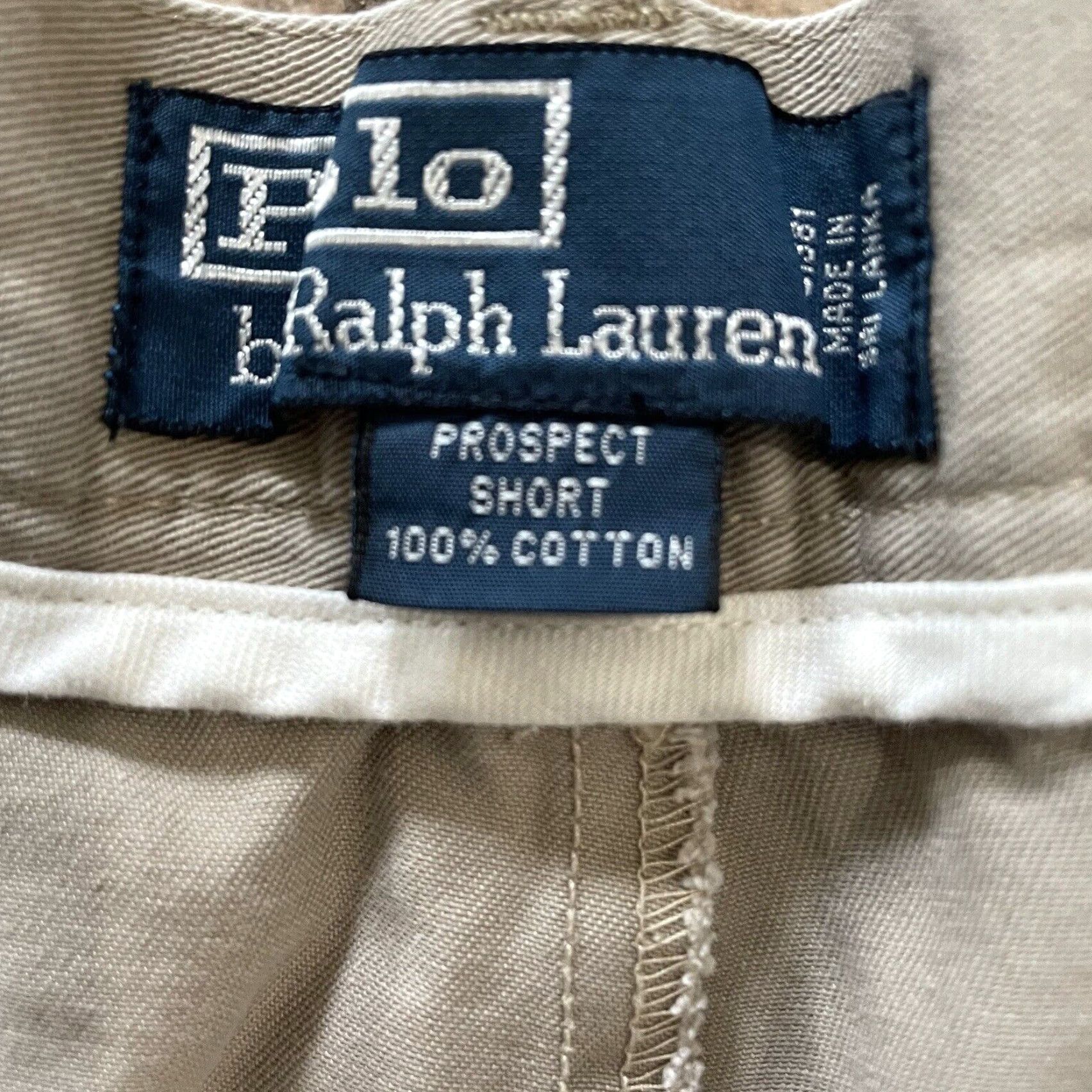 Polo Ralph Lauren Polo Ralph Lauren Chino Shorts Mens 34 Beige 100% Cotton Classic Casual Polo by Ralph Lauren Polo Ralph Lauren Mens 34 Beige Chino Shorts Size US S / EU 44-46 / 1 - 4 Thumbnail