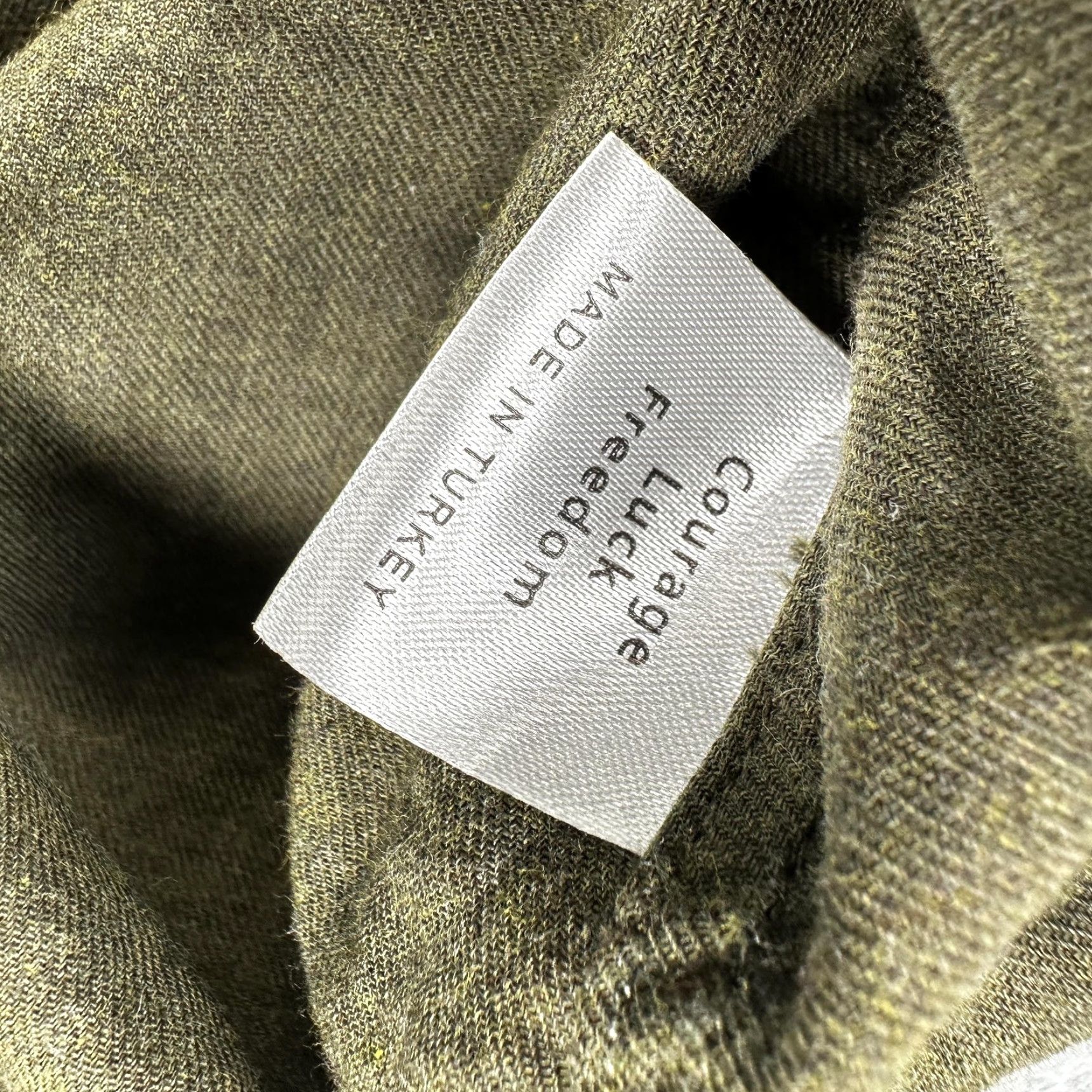 Olive Teddy Stratford Shirt Mens Small Olive Green Cotton Button Front Hidden Zip Size US S / EU 44-46 / 1 - 7 Thumbnail