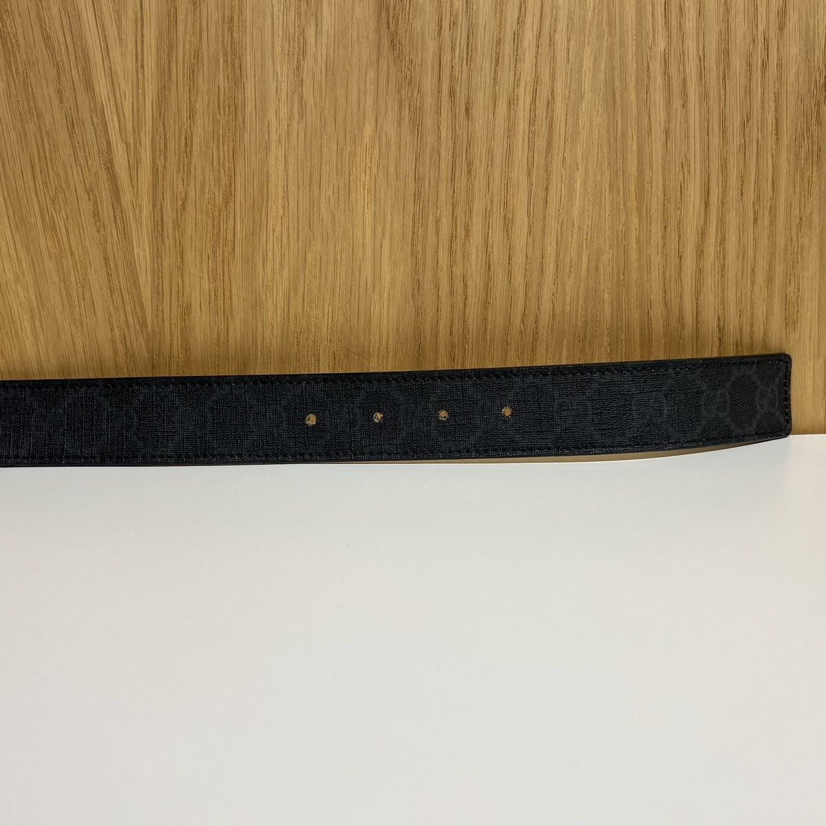 Gucci 🔹Gucci Logo Buckle Leather Belt 181469 Size 34 - 3 Thumbnail