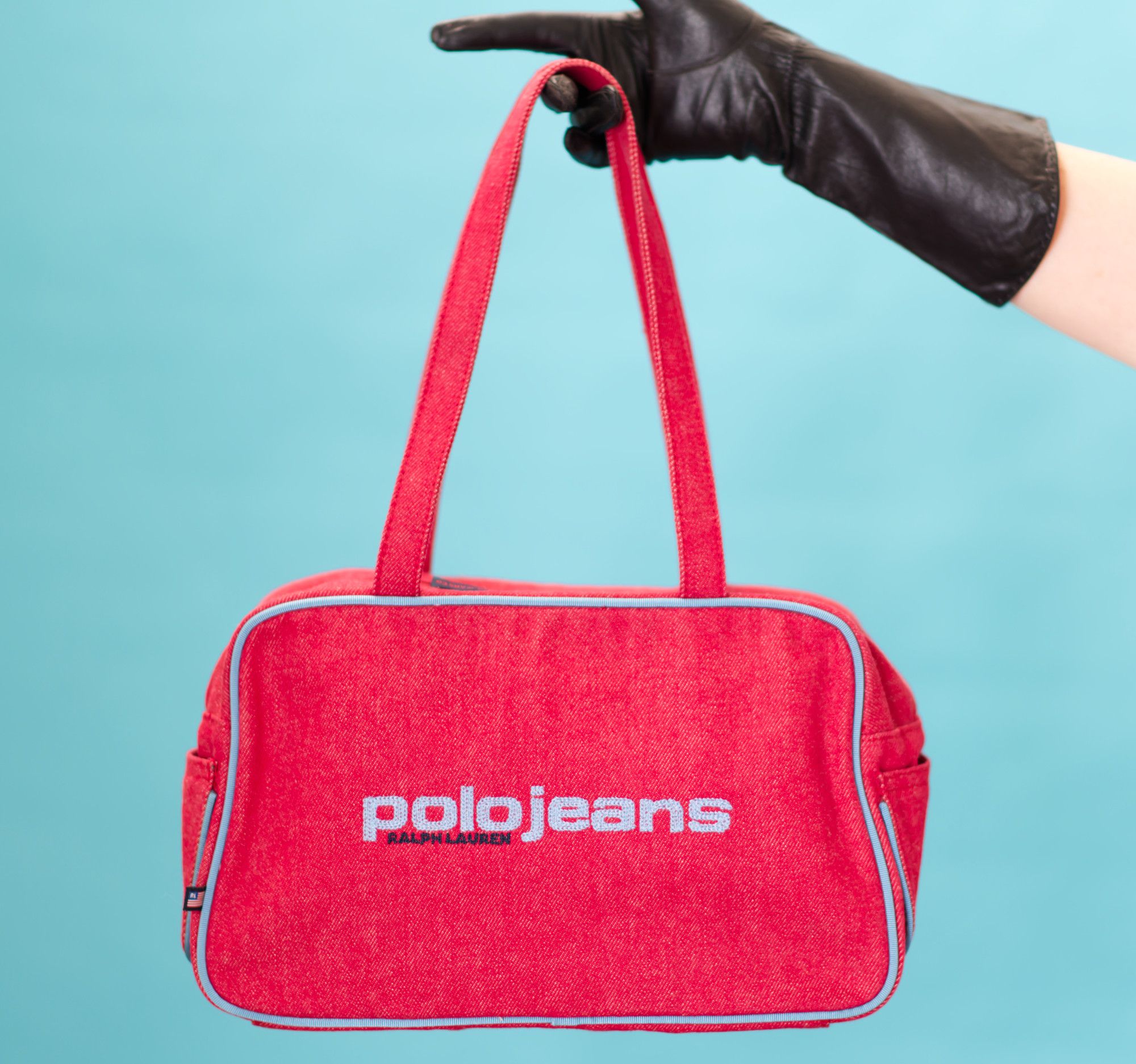 Polo Ralph Lauren Vintage 1990s Polo Jeans Ralph Lauren Red Handbag Size ONE SIZE - 1 Thumbnail