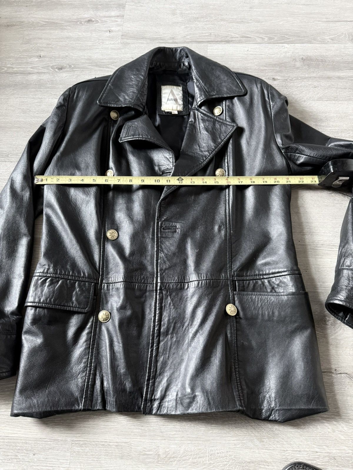 Vintage Early 2000s leather trench coat Size US M / EU 48-50 / 2 - 7 Thumbnail