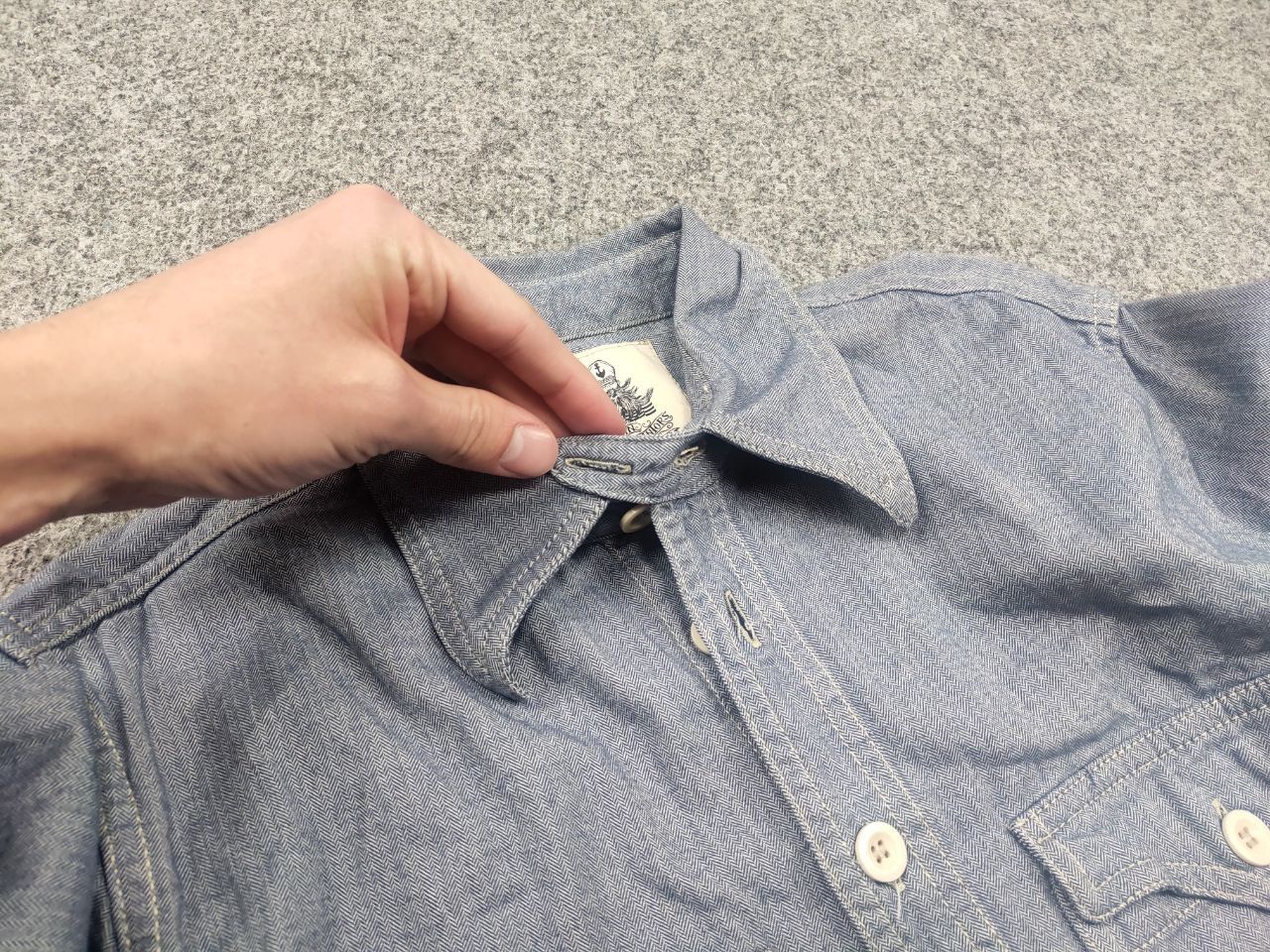 Captain Santors Captain Santors Italy Button Blue Heritage Workwear Shirt Size US S / EU 44-46 / 1 - 12 Thumbnail
