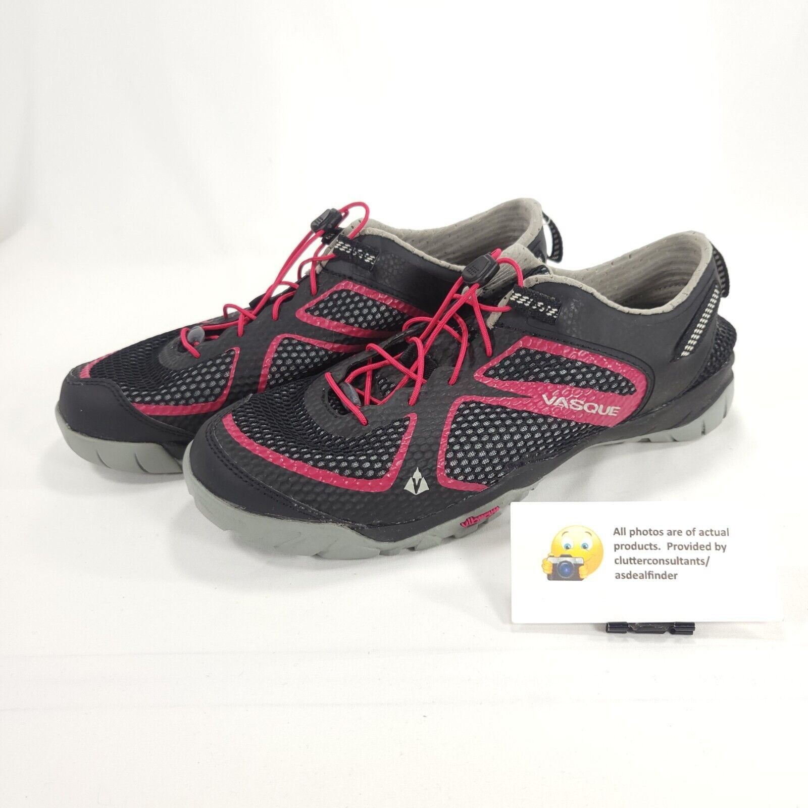 Vasque Vaspue All Terrain Shoe Womens Size 10.5 7053 Black Red Size US 10.5 / IT 40.5 - 1 Thumbnail