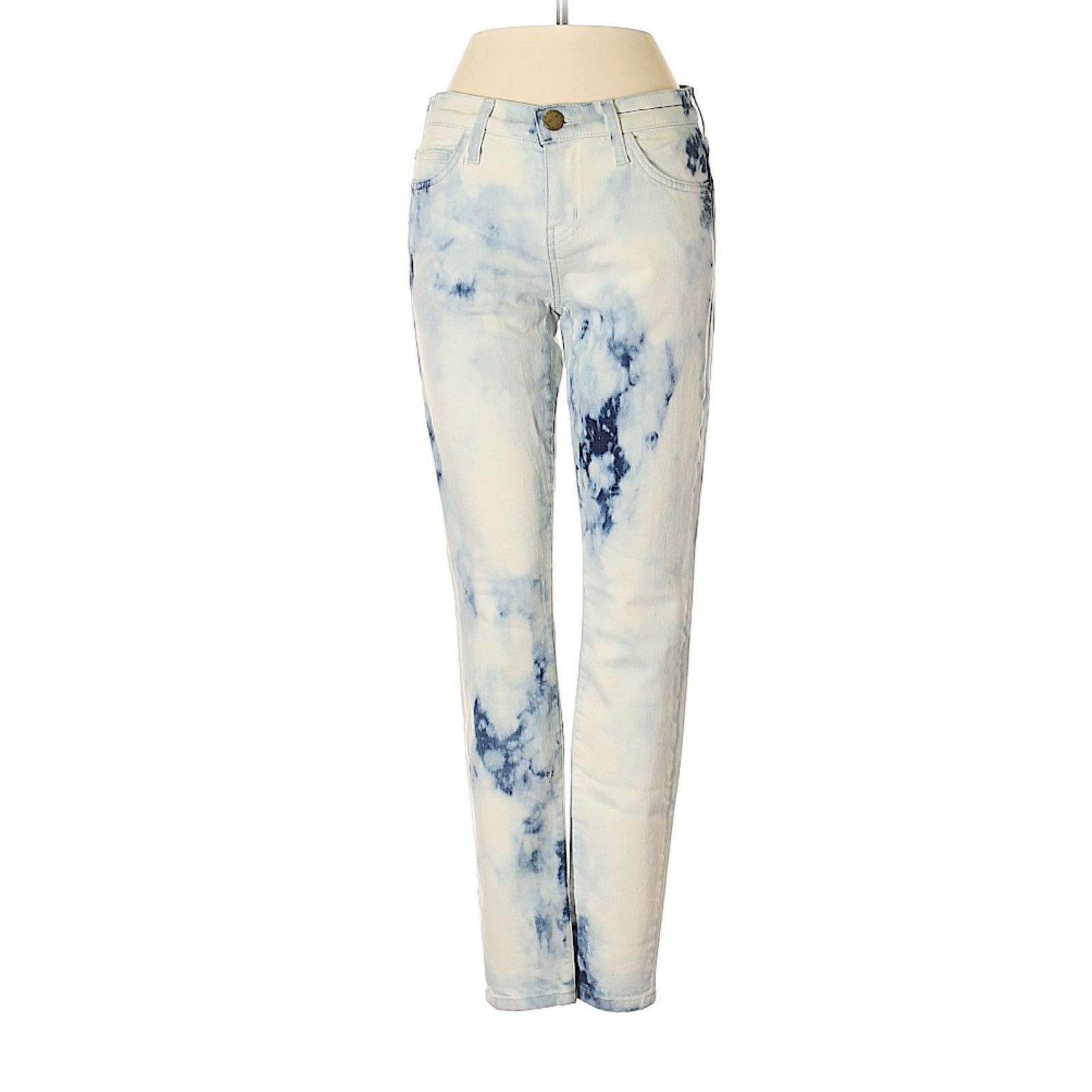 Jeans Current Elliott The Rolled Skinny - Taille 25, Bleu (black Lace) - Neuf Avec étiquette