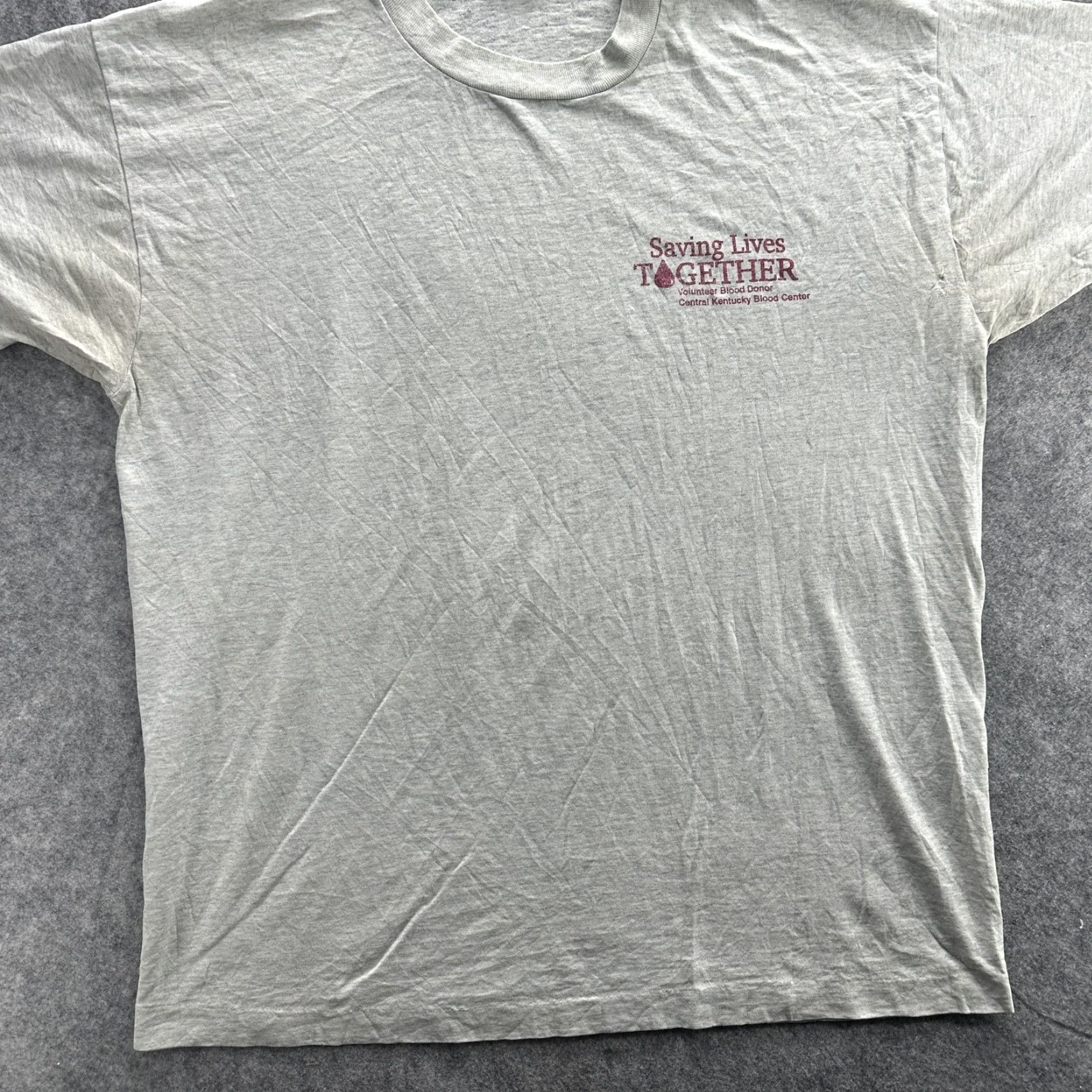 Vintage Saving Lives Together Shirt Mens Large Gray Volunteer Blood Donor Central Kentucky Shirt Mens Large Gray Volunteer Blood Donor Central Kentucky Size US L / EU 52-54 / 3 - 3 Thumbnail