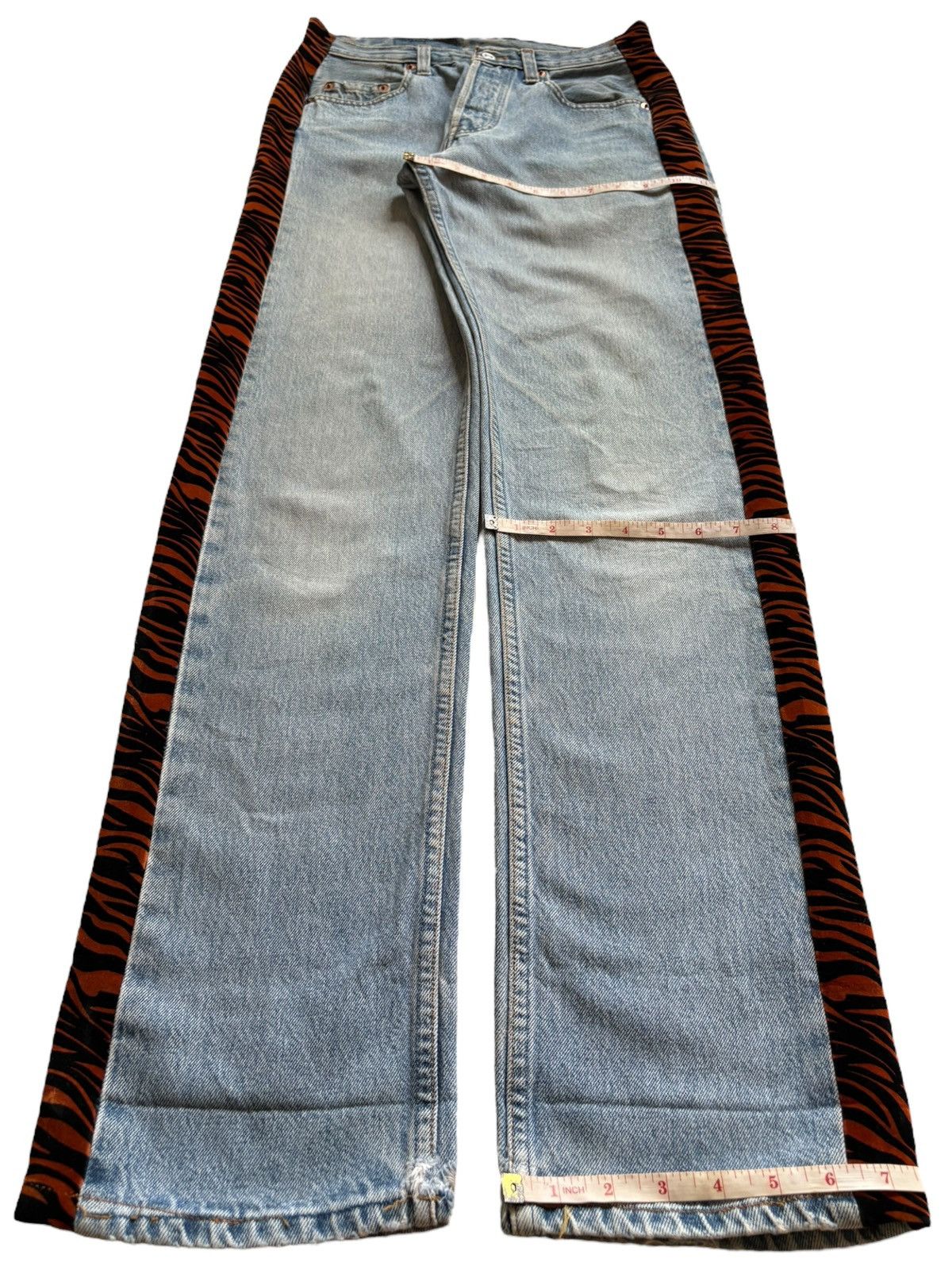 Levi's Vintage 90s Levis 501 Mud Wash Custom Distressed Loose Jeans Size US 29 - 12 Thumbnail