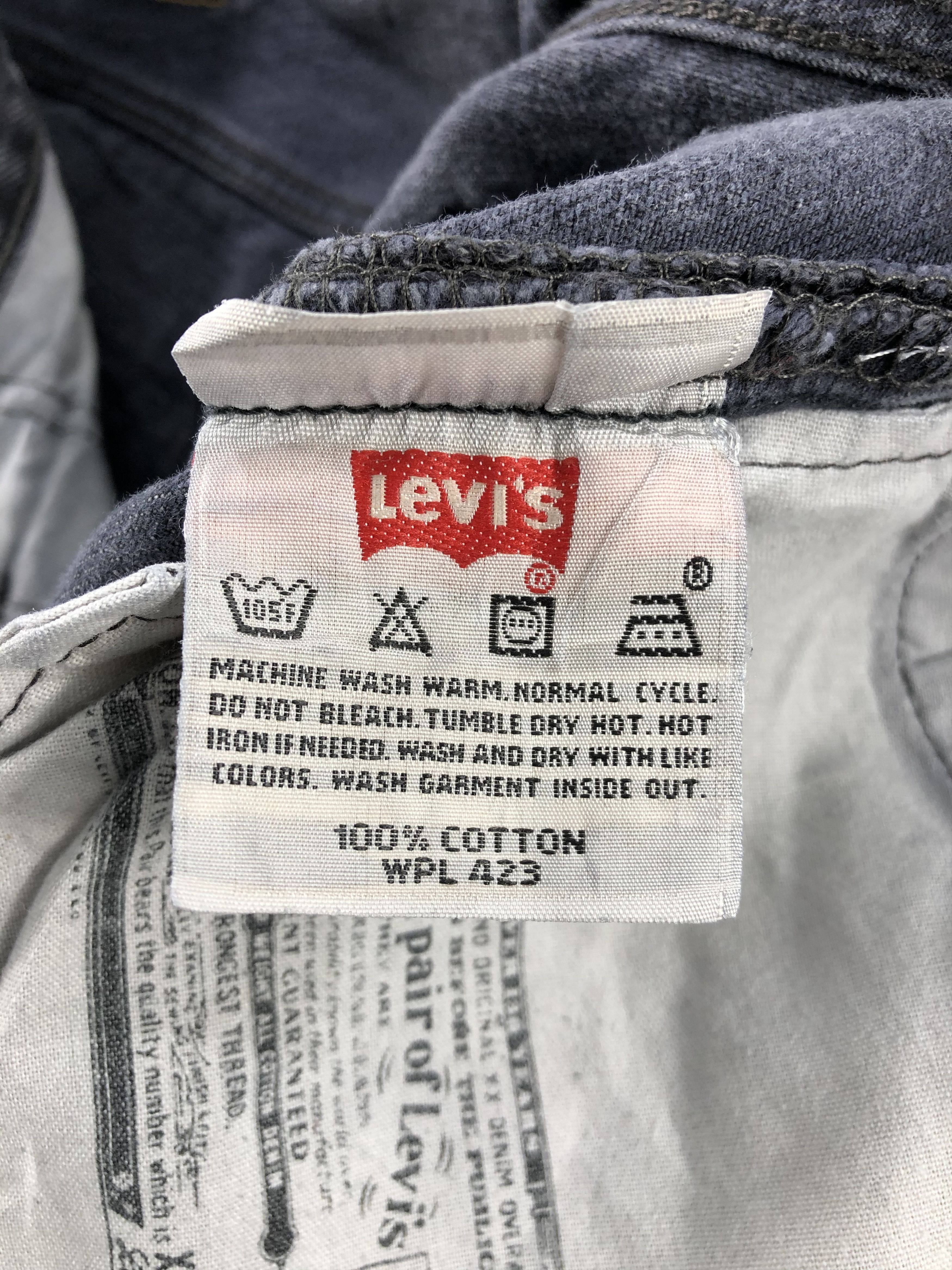 Vintage 90s Faded Black Levis 501 Jeans-JM1646