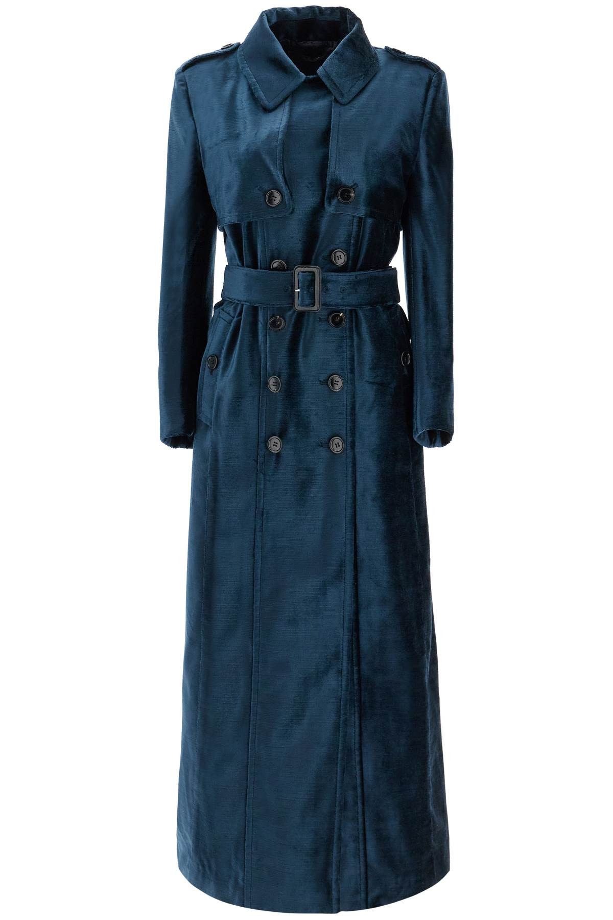 TOM FORD Double-Breasted Velvet Coat With Flame