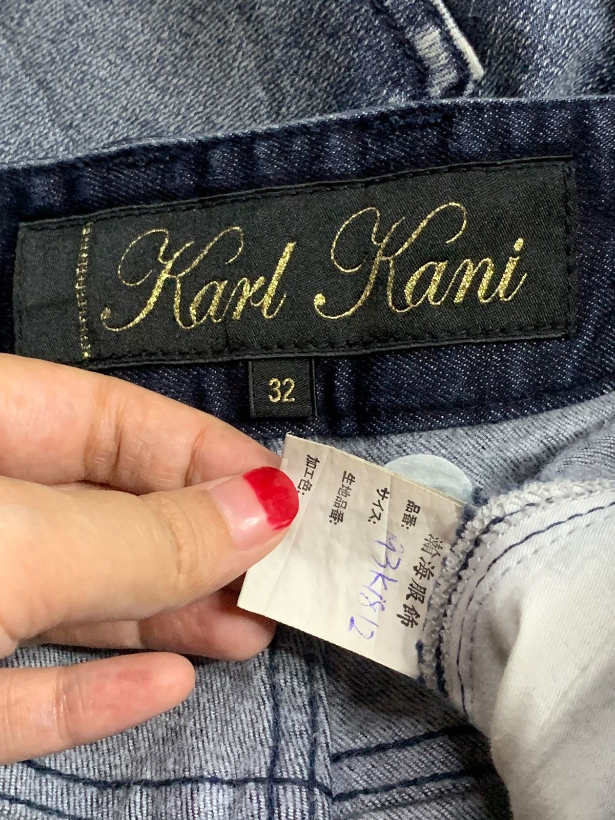 Japanese Brand × Karl Kani Vintage Japanese Karl Kani Faded Rip Slim Distressed Jeans Size US 32 / EU 48 - 11 Thumbnail