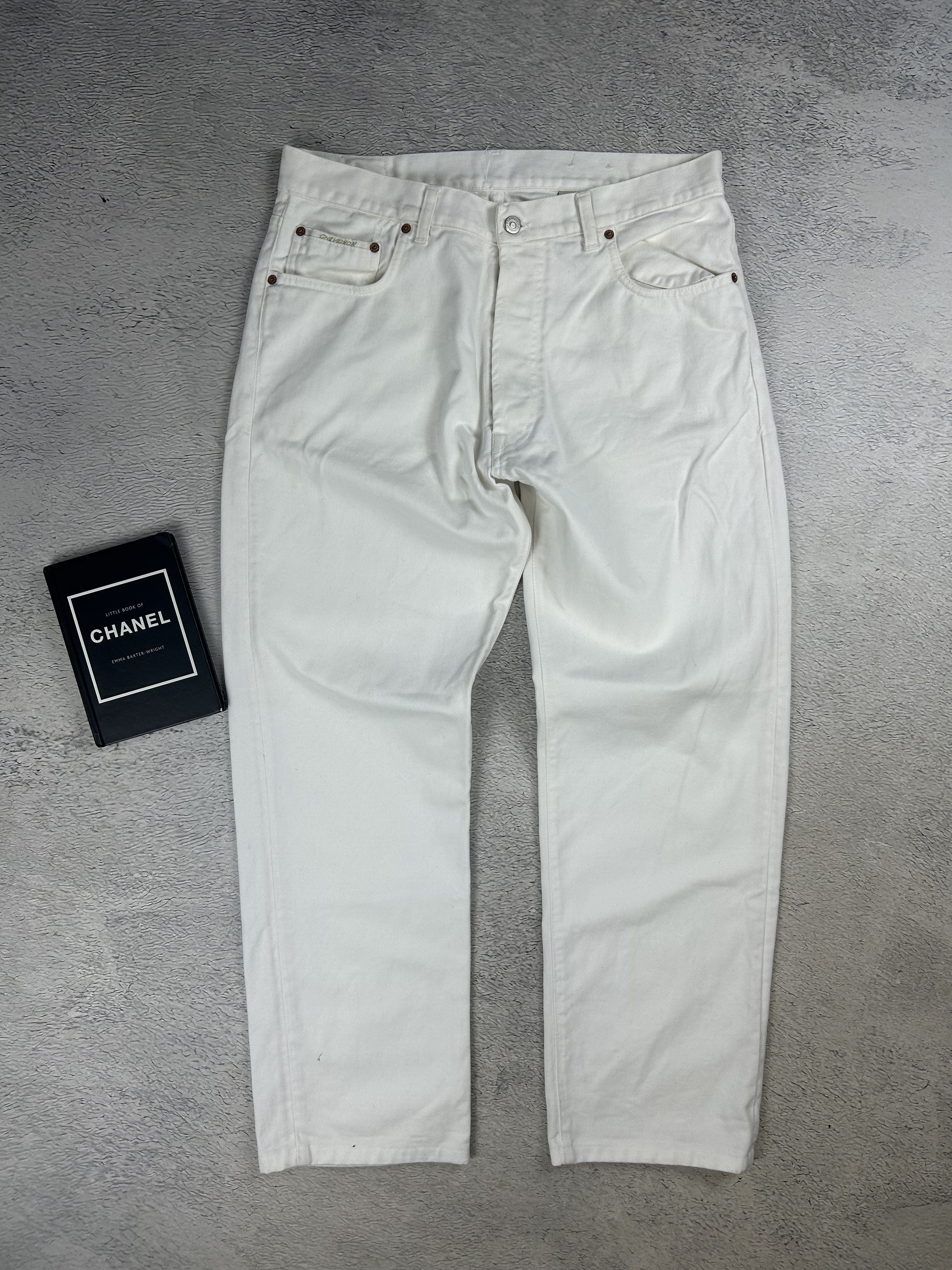 Chevignon × Vintage Chevignon vintage jeans White Straight Oldmoney Style Size US 36 / EU 52 - 6 Thumbnail