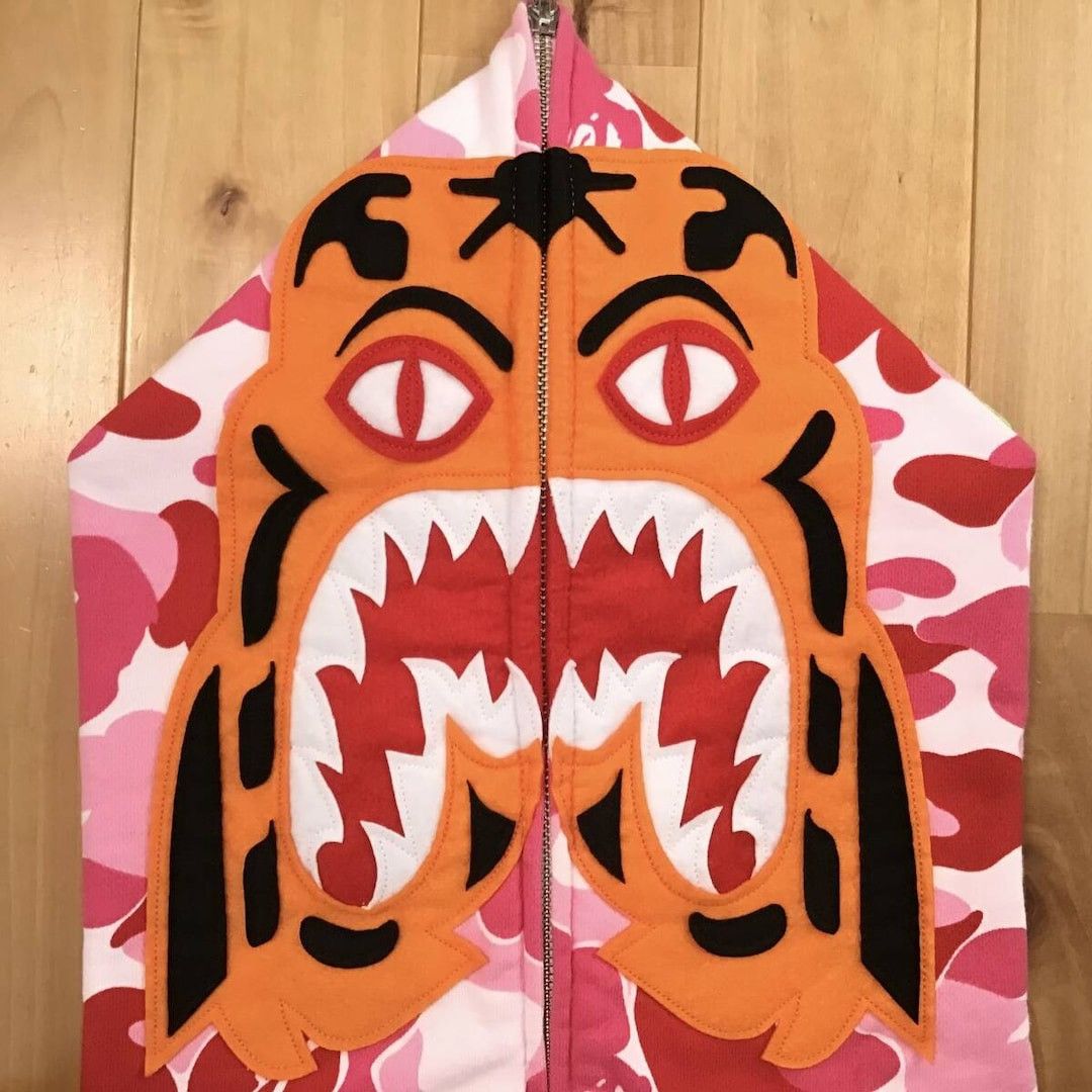 Bape BAPE ABC camo pink tiger full zip hoodie a bathing ape Size US XL / EU 56 / 4 - 3 Thumbnail