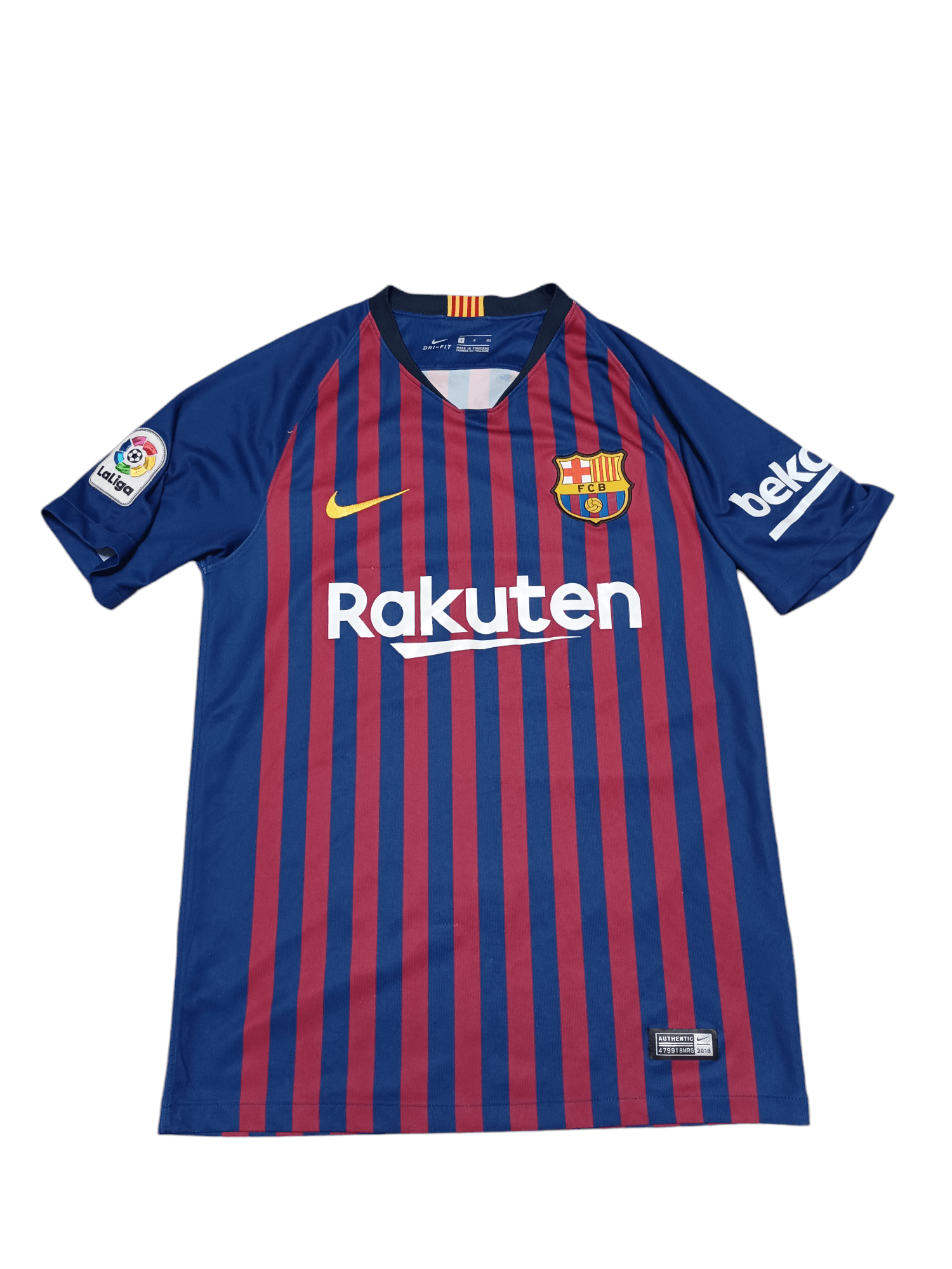 Nike BARCELONA 2018-2019 NIKE VINTAGE SOCCER JERSEY FOOTBALL Size US S / EU 44-46 / 1 - 1 Thumbnail