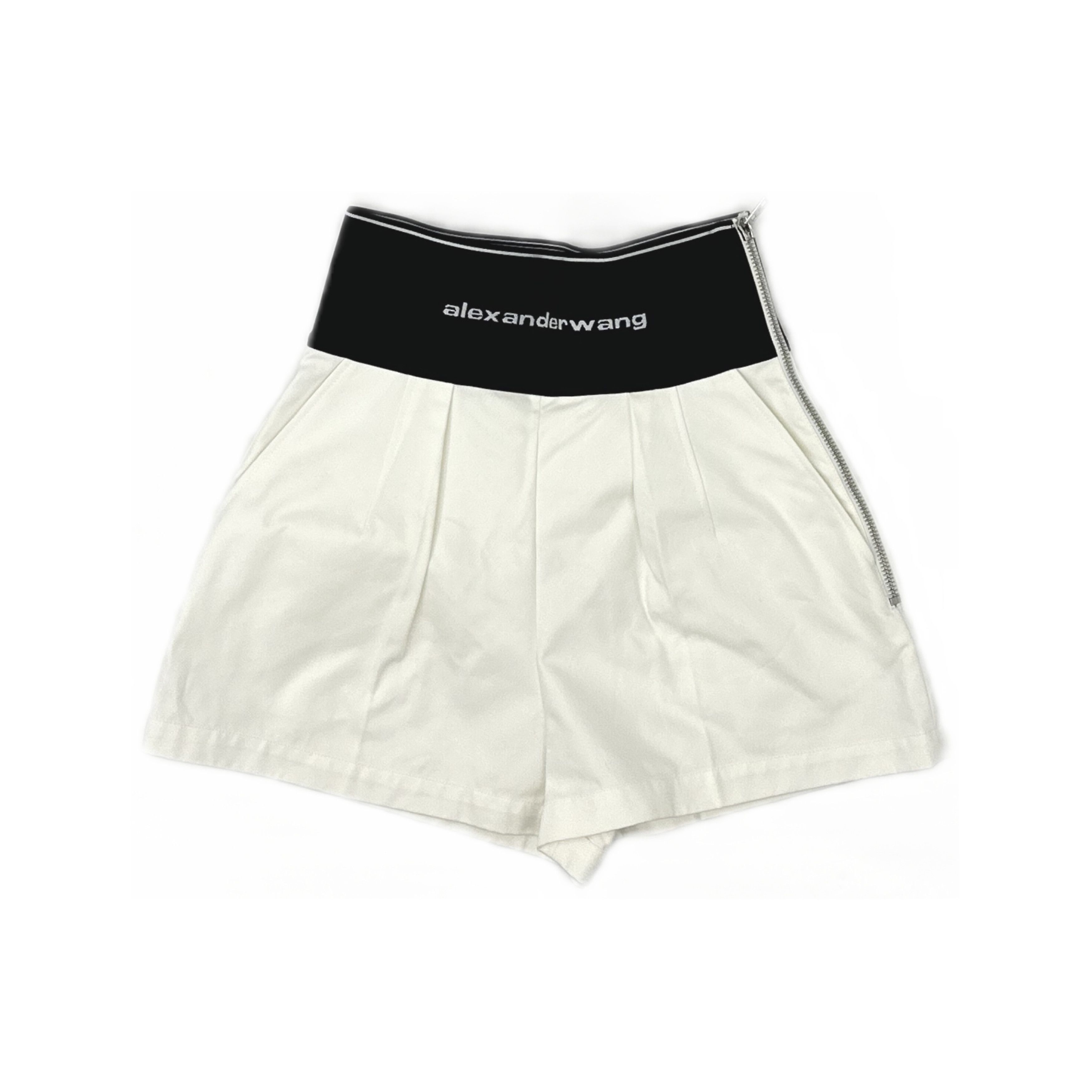 Alexander Wang Alexander Wang Logo Elastic Waistband Shorts Size 4 Size 27" / US 4 / IT 40 - 1 Thumbnail
