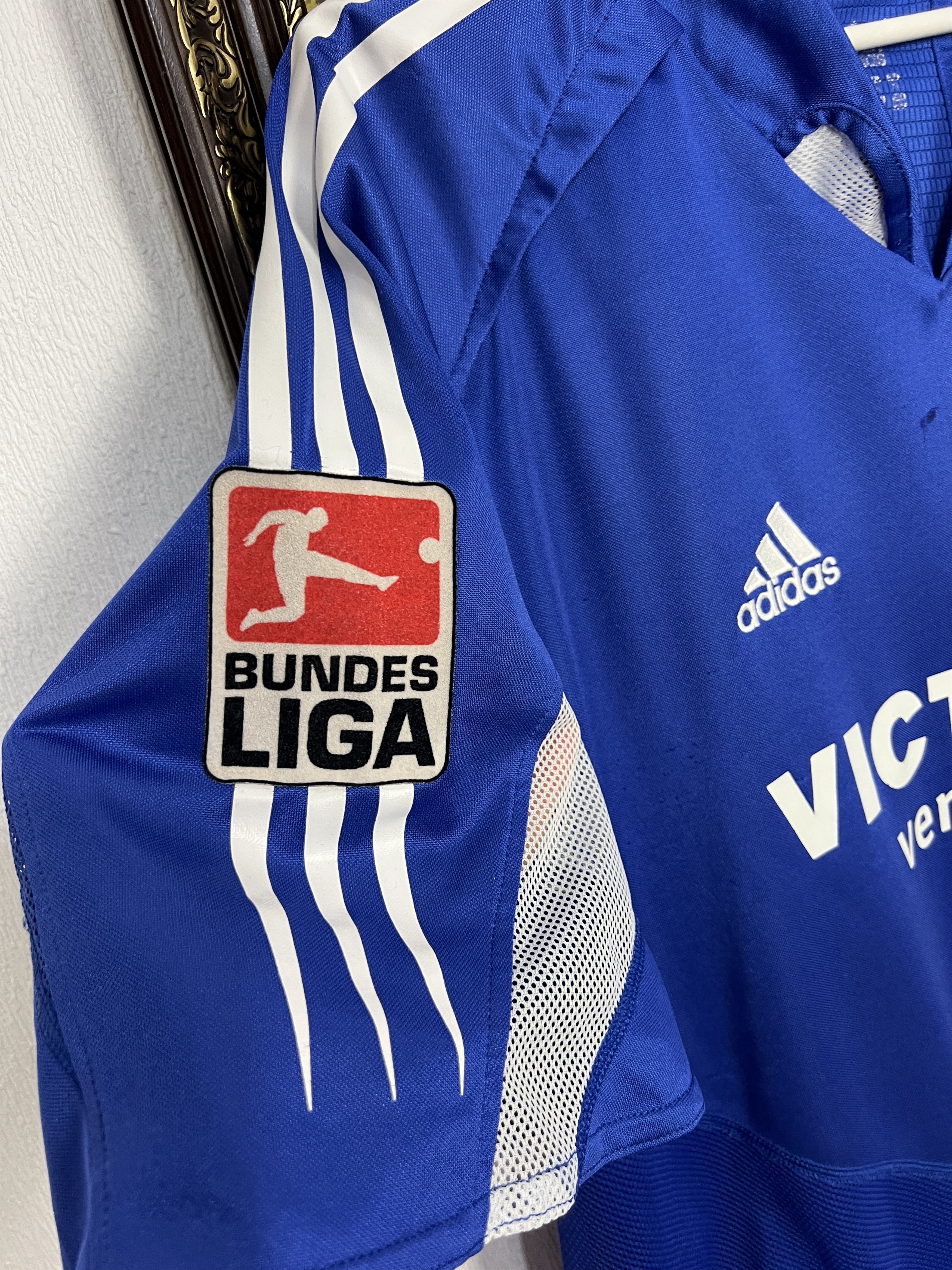 Adidas FC Schalke 04 football shirt Player #11 Sand Jersey Trikot Size US XL / EU 56 / 4 - 5 Thumbnail
