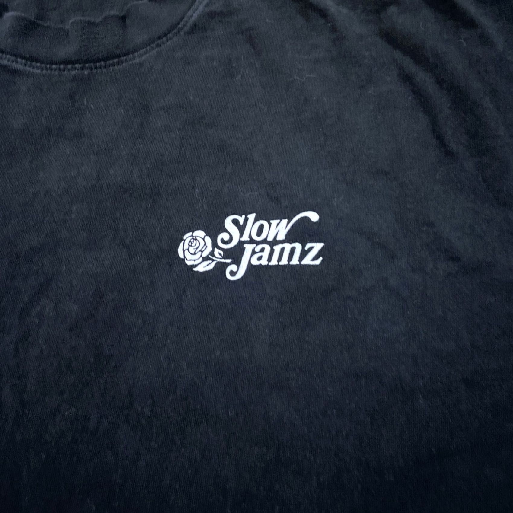 Vintage Nike Shirt Slow Jamz LA Modern Double Sided Graphic T Shirt Large XL Black Mens Size US XL / EU 56 / 4 - 2 Thumbnail