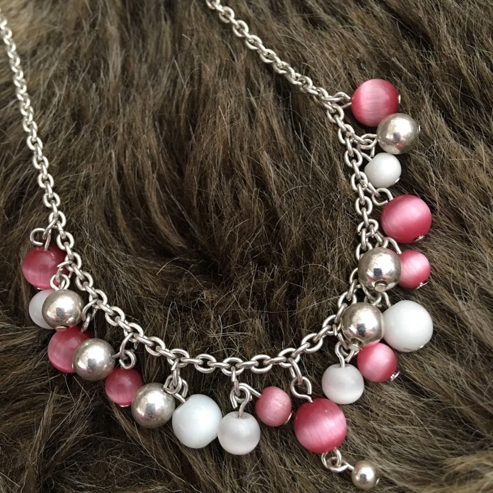 Vintage Vintage moon glow glass pearl cluster necklace Size ONE SIZE - 6 Thumbnail