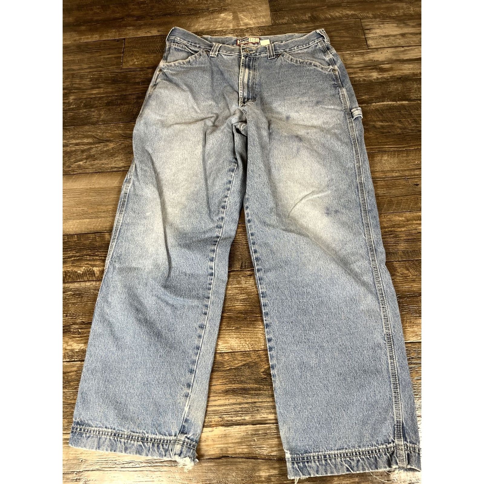 Old Navy VINTAGE Old Navy Jeans Men 34x31 Denim 5-Pocket Distressed Straight 90s Grunge Blue Waist 31 Inseam 31 Regular Size 34x31 Size US 34 / EU 50 - 7 Thumbnail