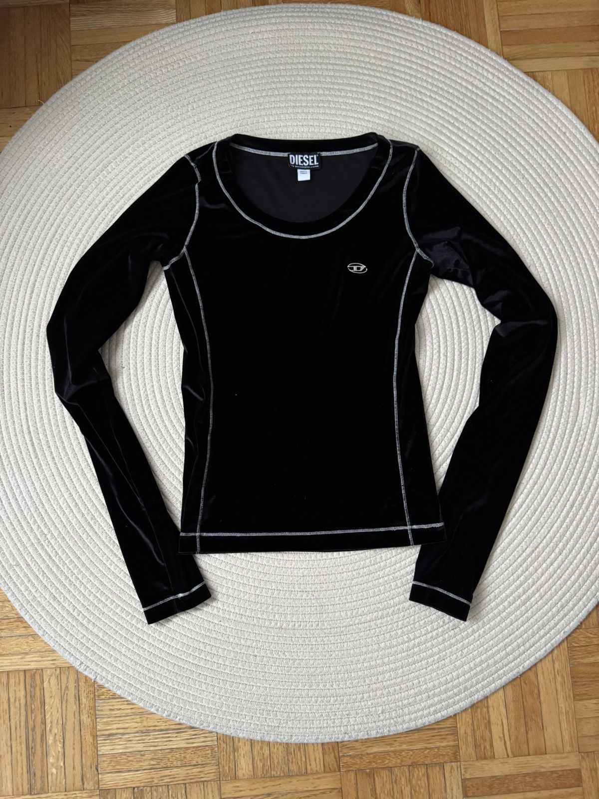 Diesel DIESEL Velly' velour top black size M Size M / US 6-8 / IT 42-44 - 1 Thumbnail