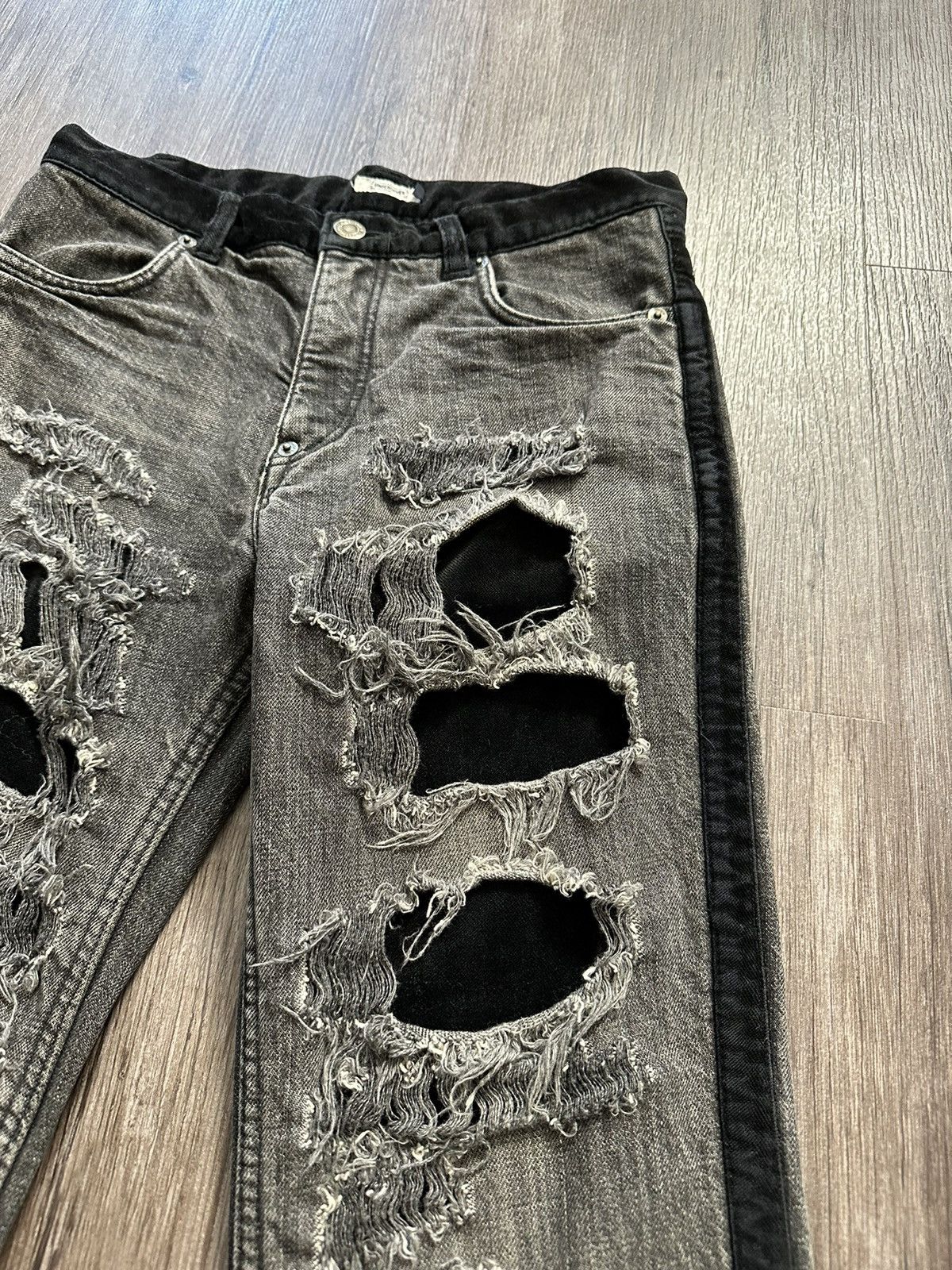 Undercover Undercover AW 02 Crash Denim Jeans Size US 29 - 8 Thumbnail