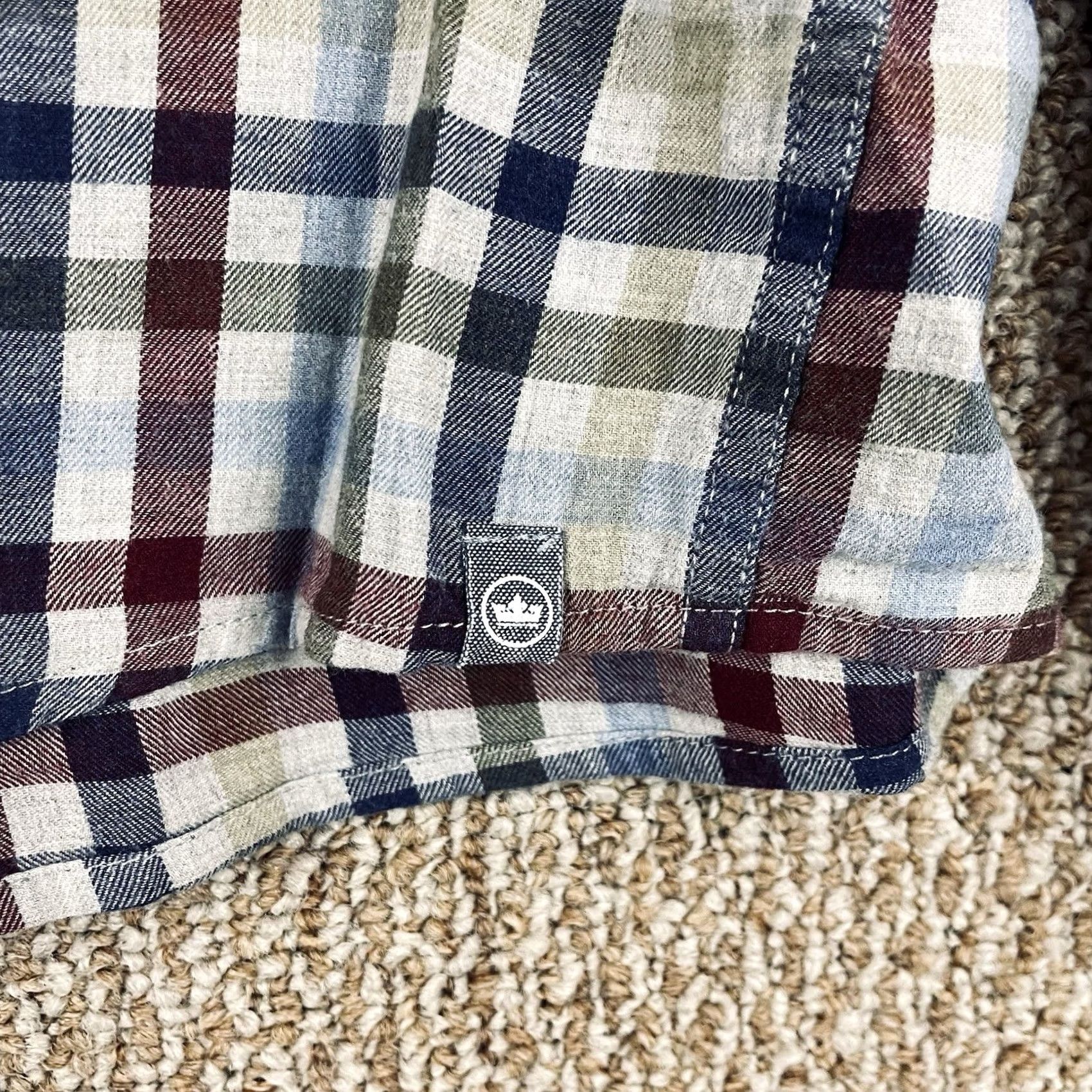 Peter Millar Peter Millar Shirt Mens XL Check Sutton Cotton Sport Button Crown Sutton 165 Size US XL / EU 56 / 4 - 7 Thumbnail