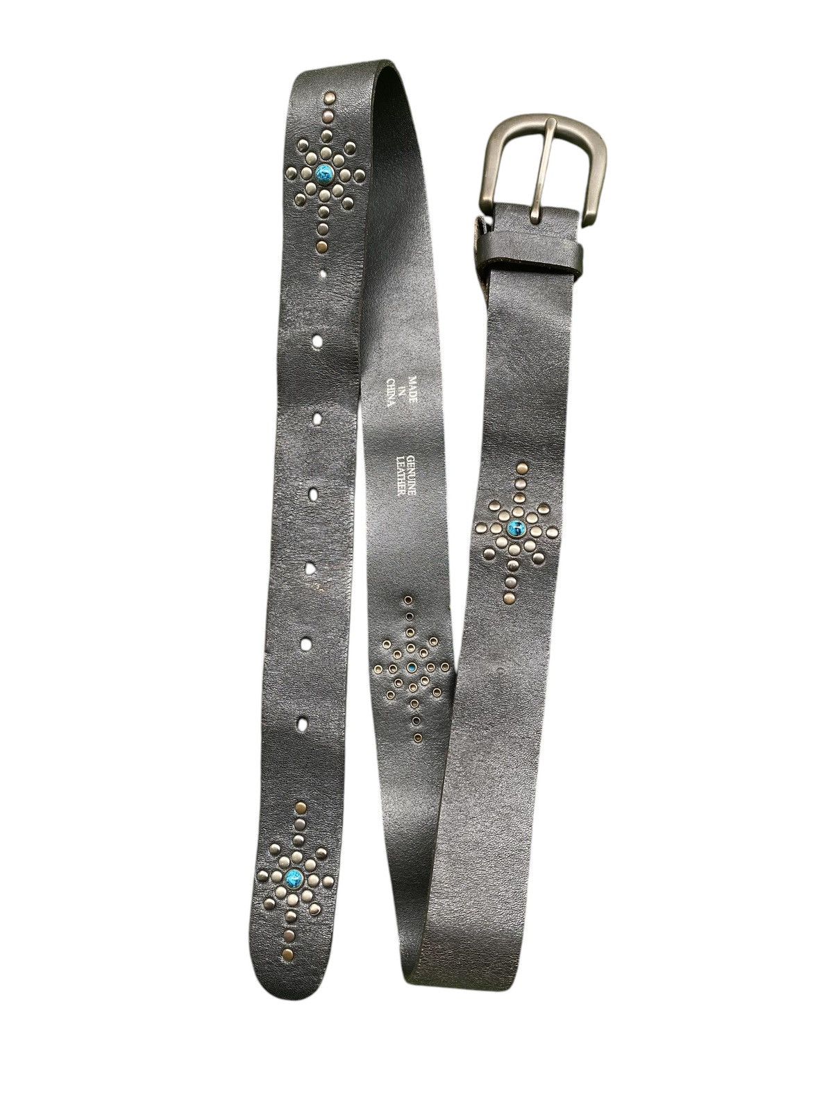Seditionaries Vintage MADE GENUINE LEATHER PUNK ROCK Belt nice design Size ONE SIZE - 2 Thumbnail
