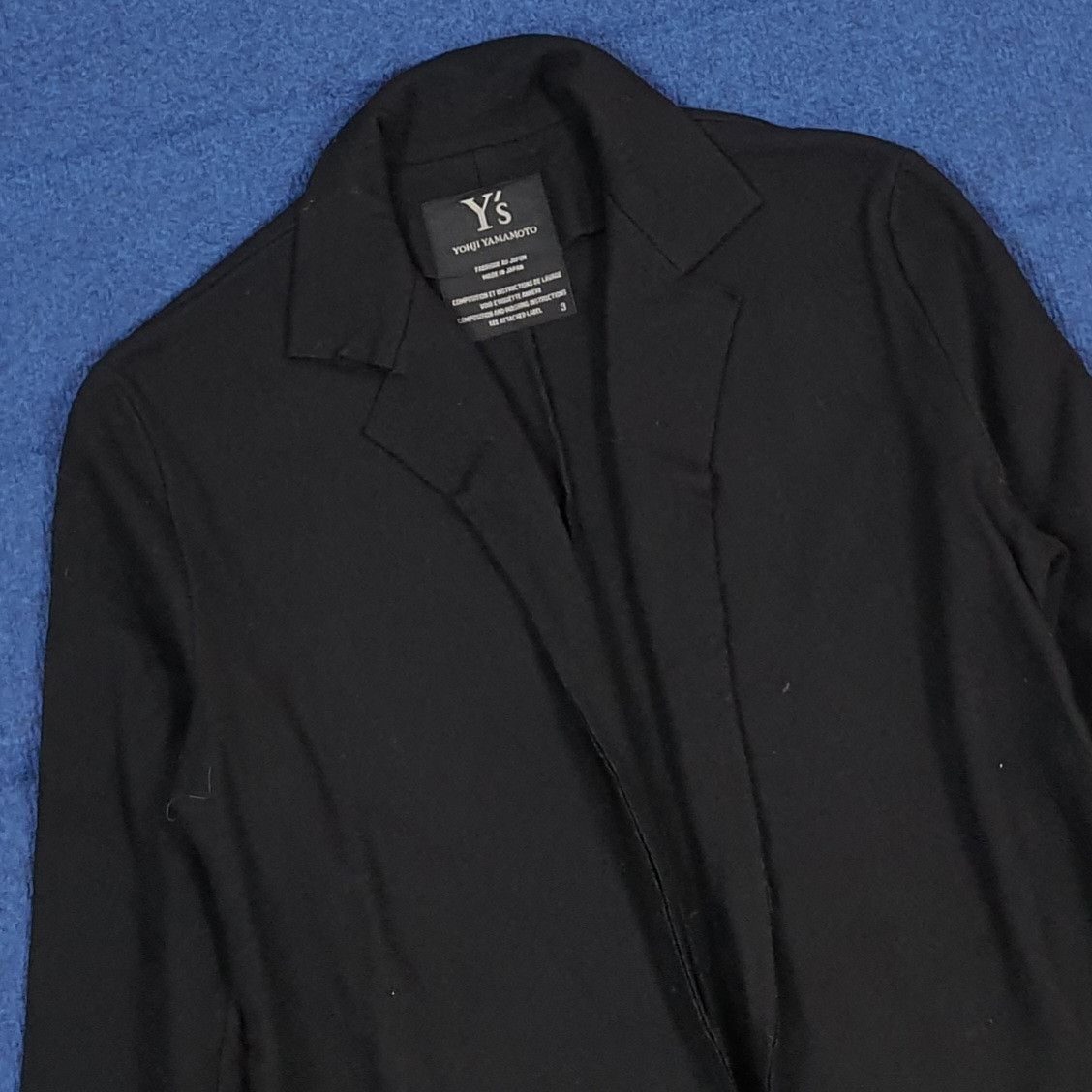 Yohji Yamamoto Vintage Y's Femme Wool Blazer Jacket Black Cat C296N28 Size XS / US 0-2 / IT 36-38 - 2 Thumbnail