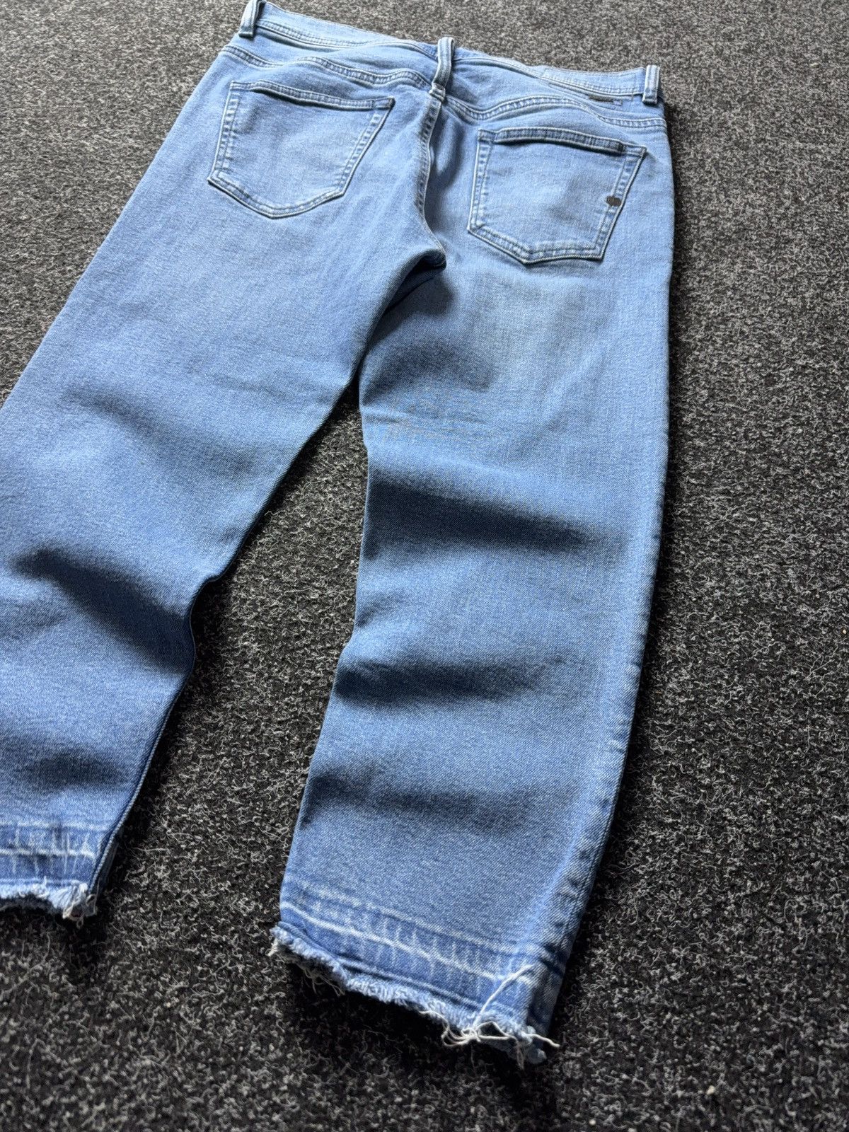 Diesel Luxury 00s Diesel Tapered Jeans Cropped Vintage Y2K Denim Size 30" / US 8 / IT 44 - 11 Thumbnail