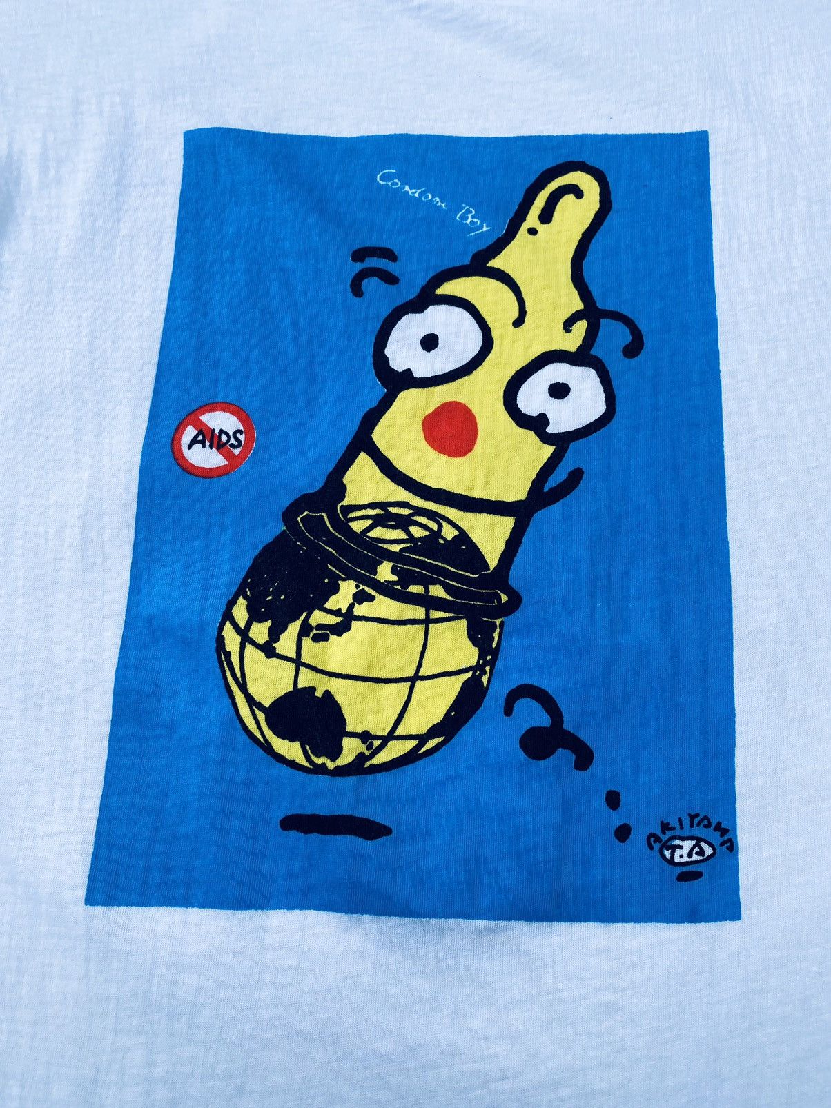 Vintage Vintage Sega Takashi Akiyama Condom Boy Tees Size US S / EU 44-46 / 1 - 3 Thumbnail