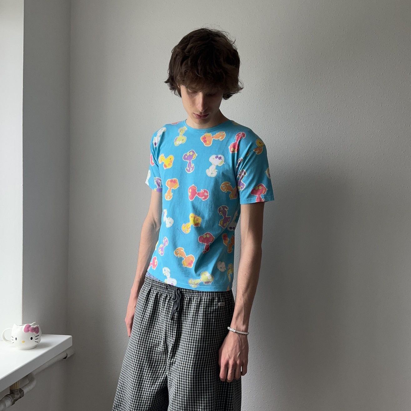 Cartoon Network × Peanuts × Vintage RARE Snoopy Monogram Vintage Peanuts Cartoon Movie T-Shirt Size US M / EU 48-50 / 2 - 8 Thumbnail