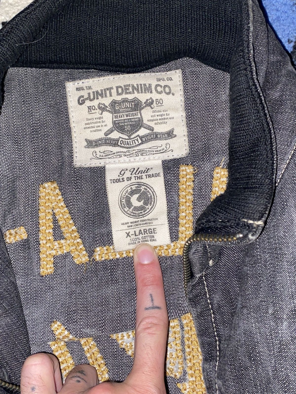 G-Unit RARE VNTGE G-UNIT heavy weight denim jacket Size US XL / EU 56 / 4 - 2 Thumbnail
